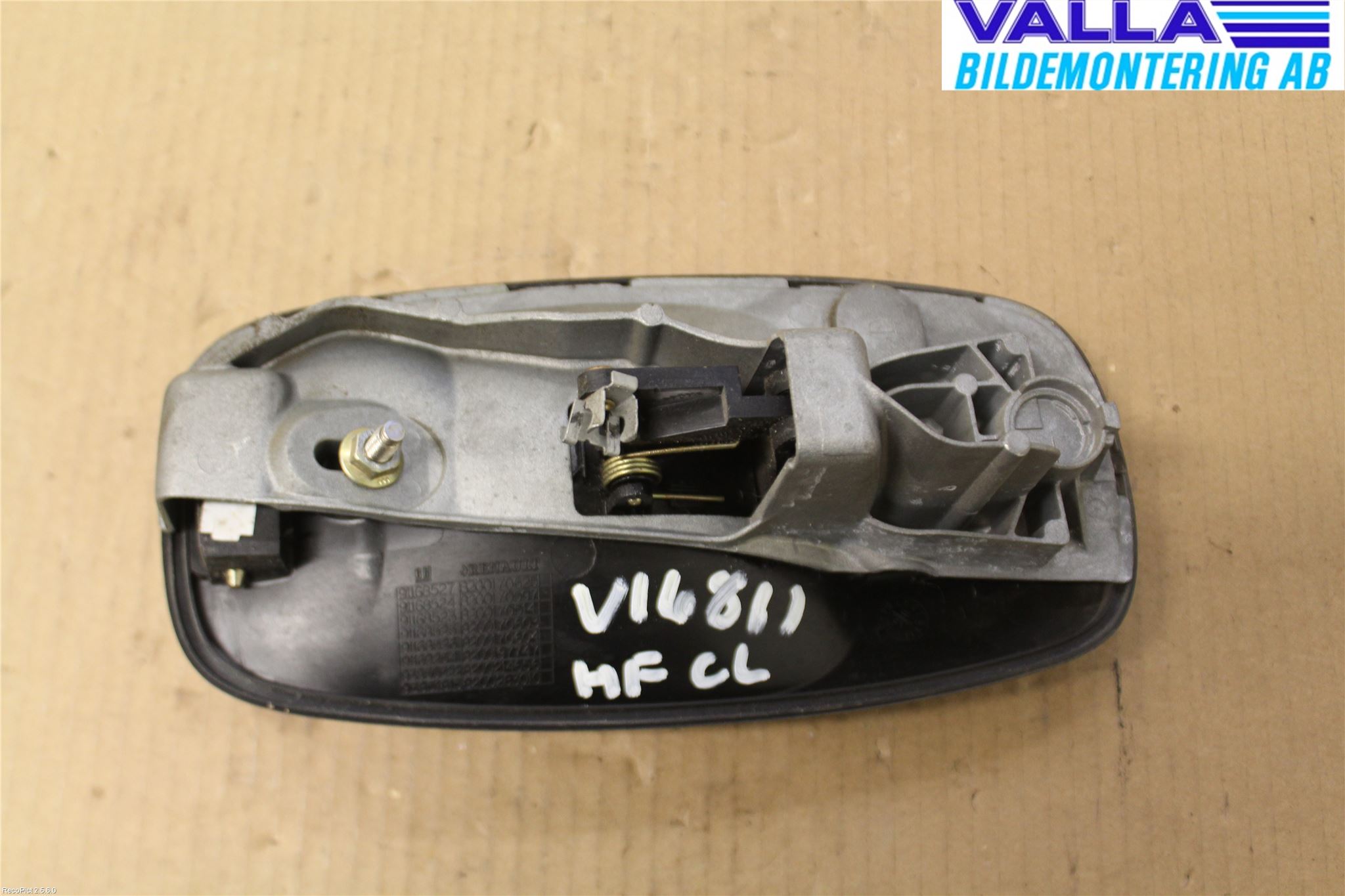 Opel VIVARO 01-14 Dørhandtak Ytre Høyre
