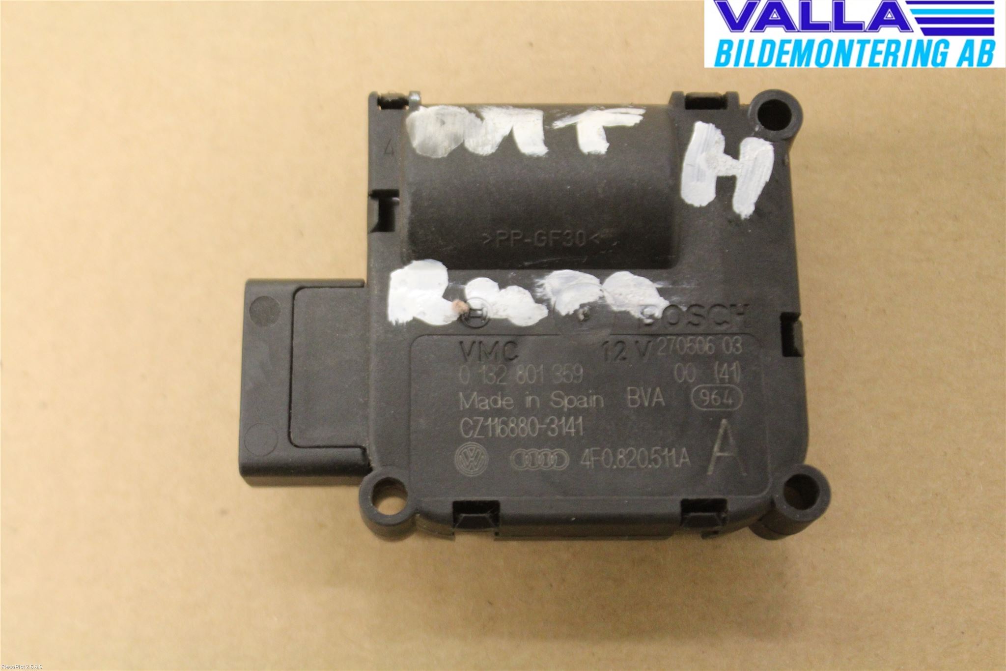 Audi ALLROAD 06-11 Varme Ac Regulerings Motor