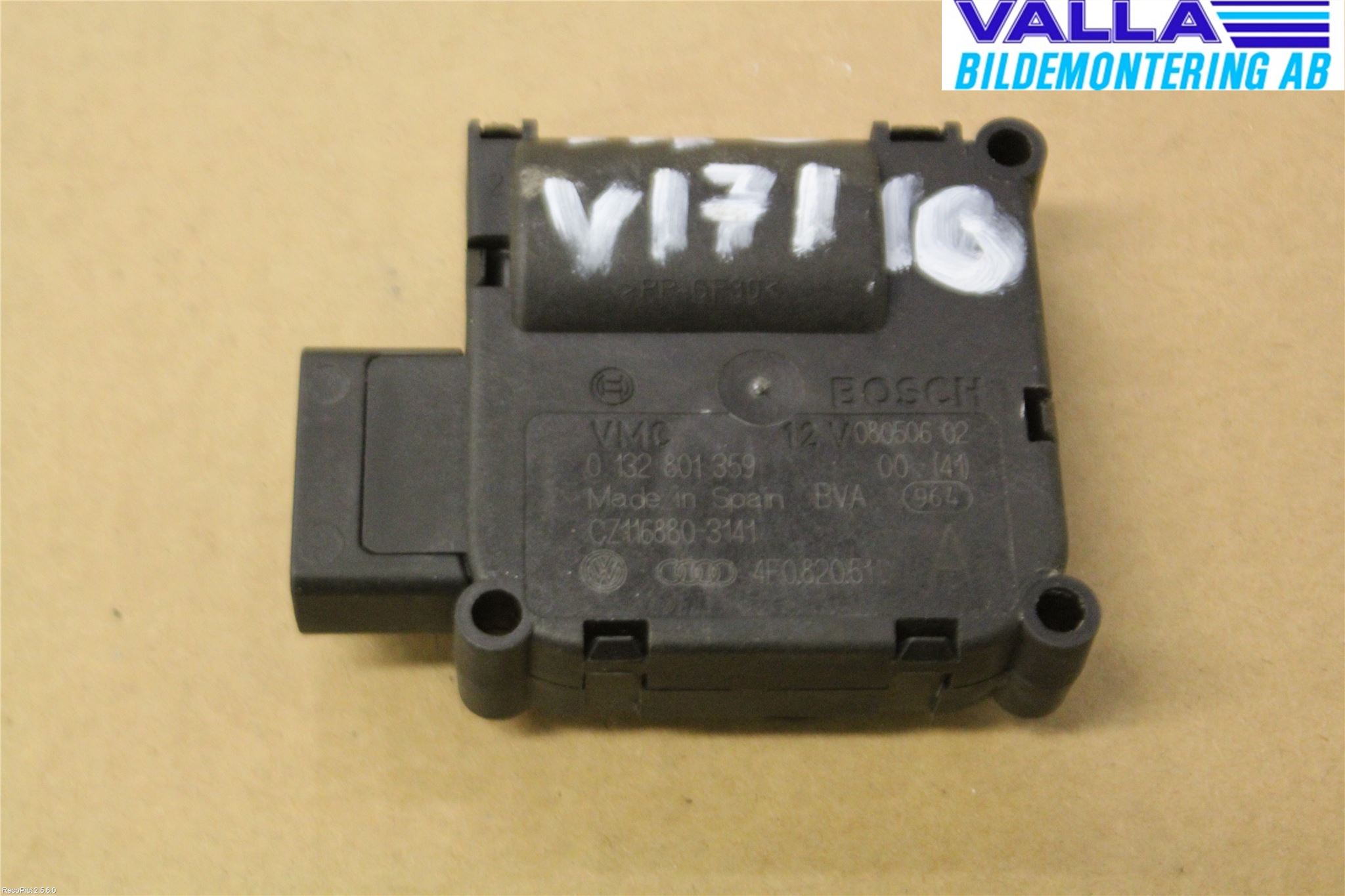 Audi ALLROAD 06-11 Varme Ac Regulerings Motor