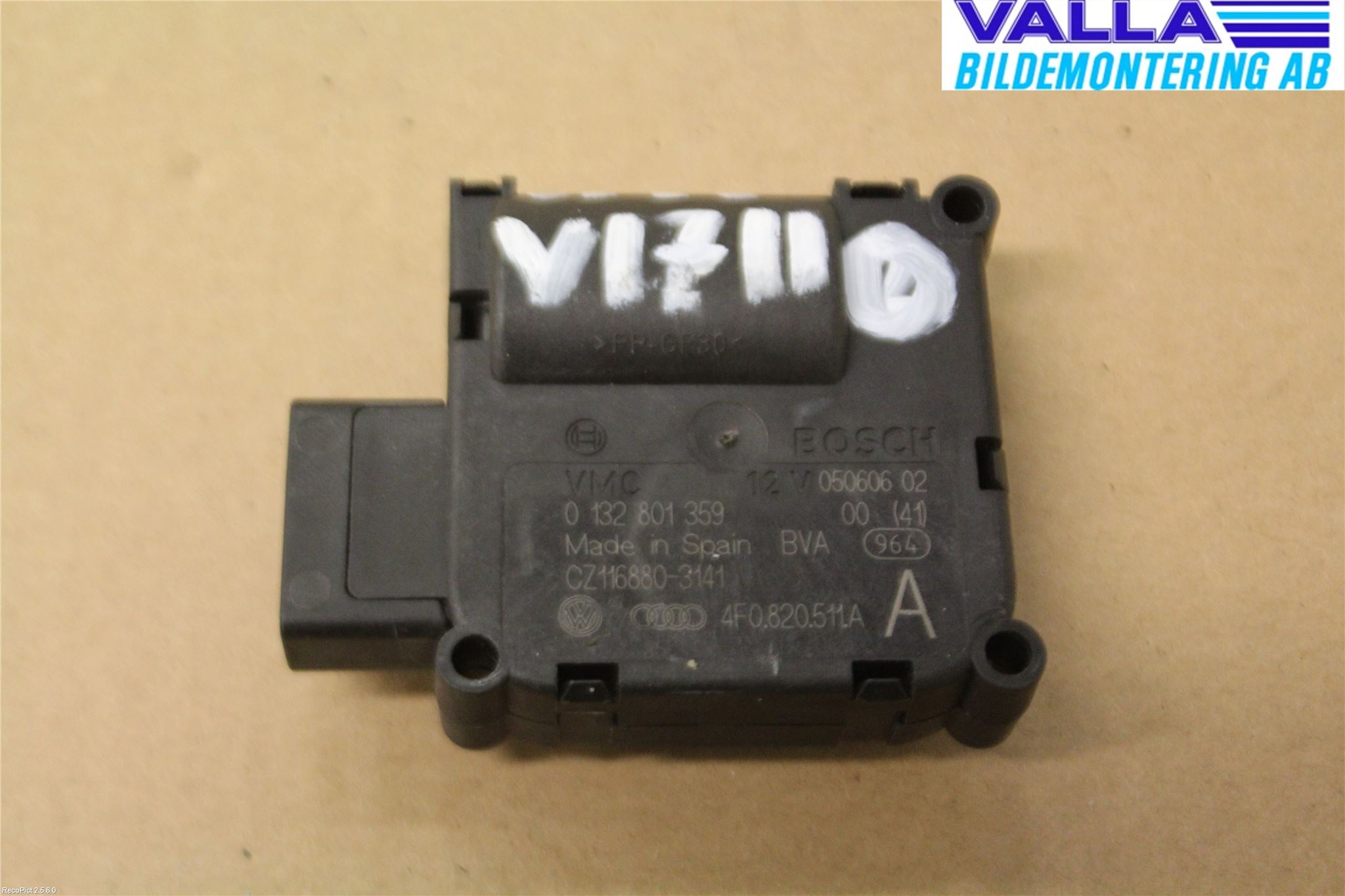 Audi ALLROAD 06-11 Varme Ac Regulerings Motor