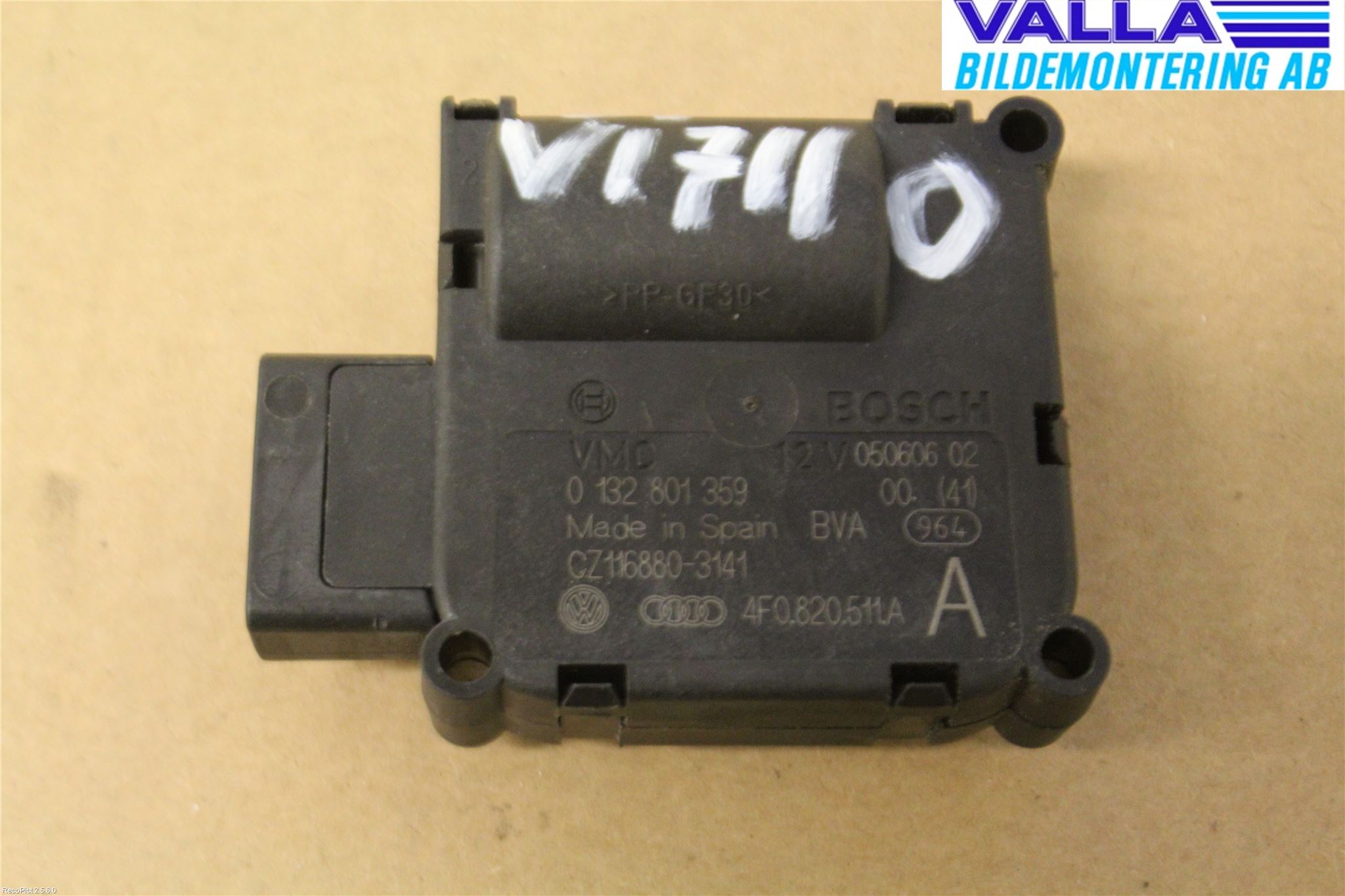 Audi ALLROAD 06-11 Varme Ac Regulerings Motor