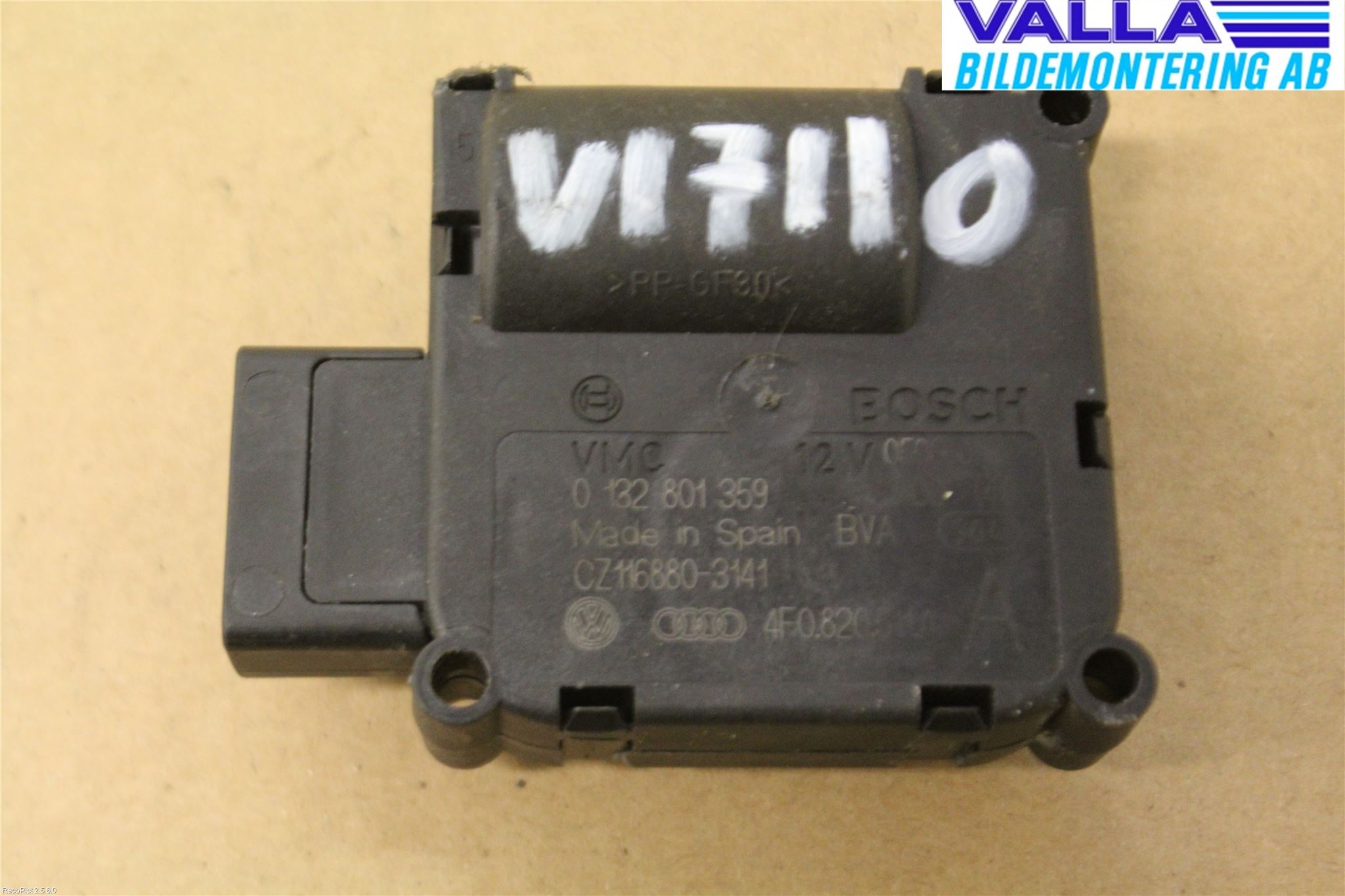 Audi ALLROAD 06-11 Varme Ac Regulerings Motor