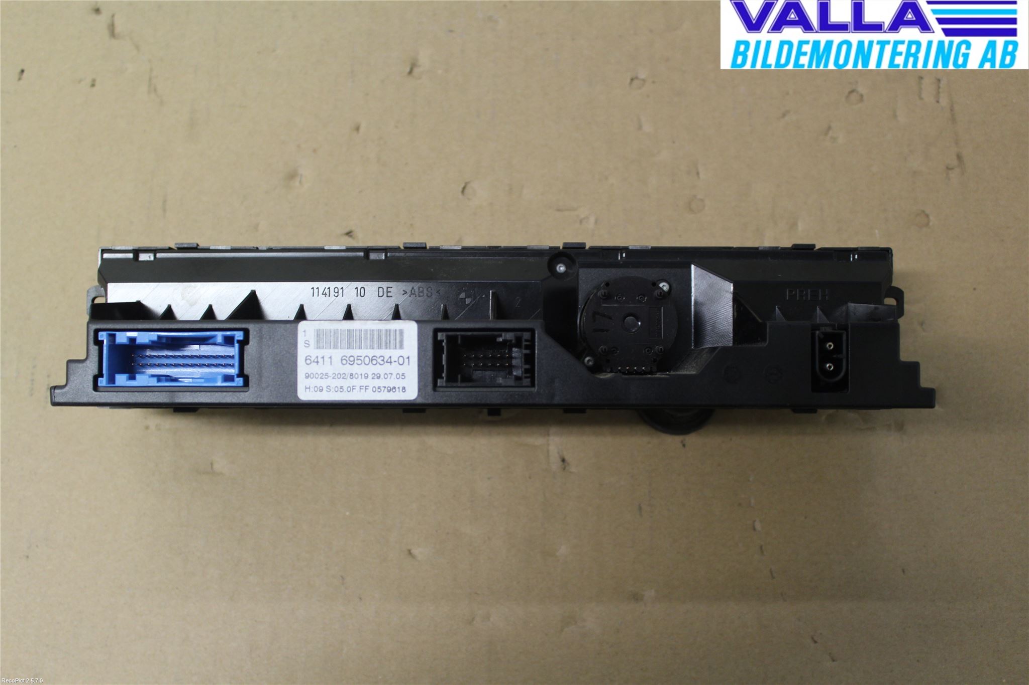 BMW 5 E60/61 Sed/Tou 02-10 Varme Ac Betjening-Display