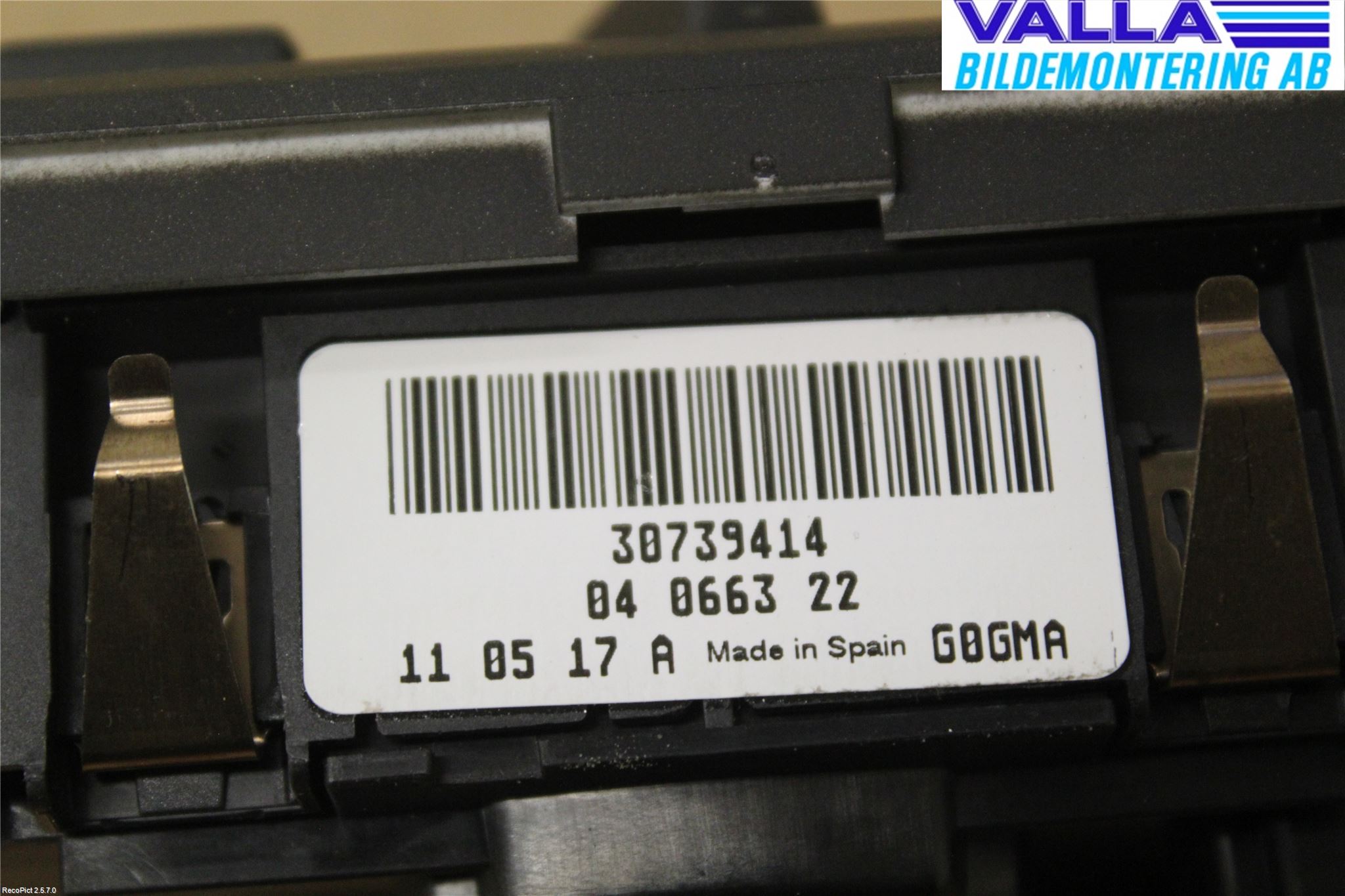 Volvo V70 08-13 Bryter Hovedlys