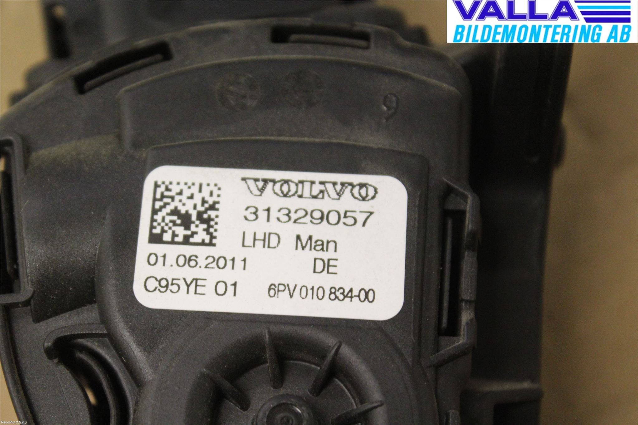 Volvo V70 08-13 Gasspedal
