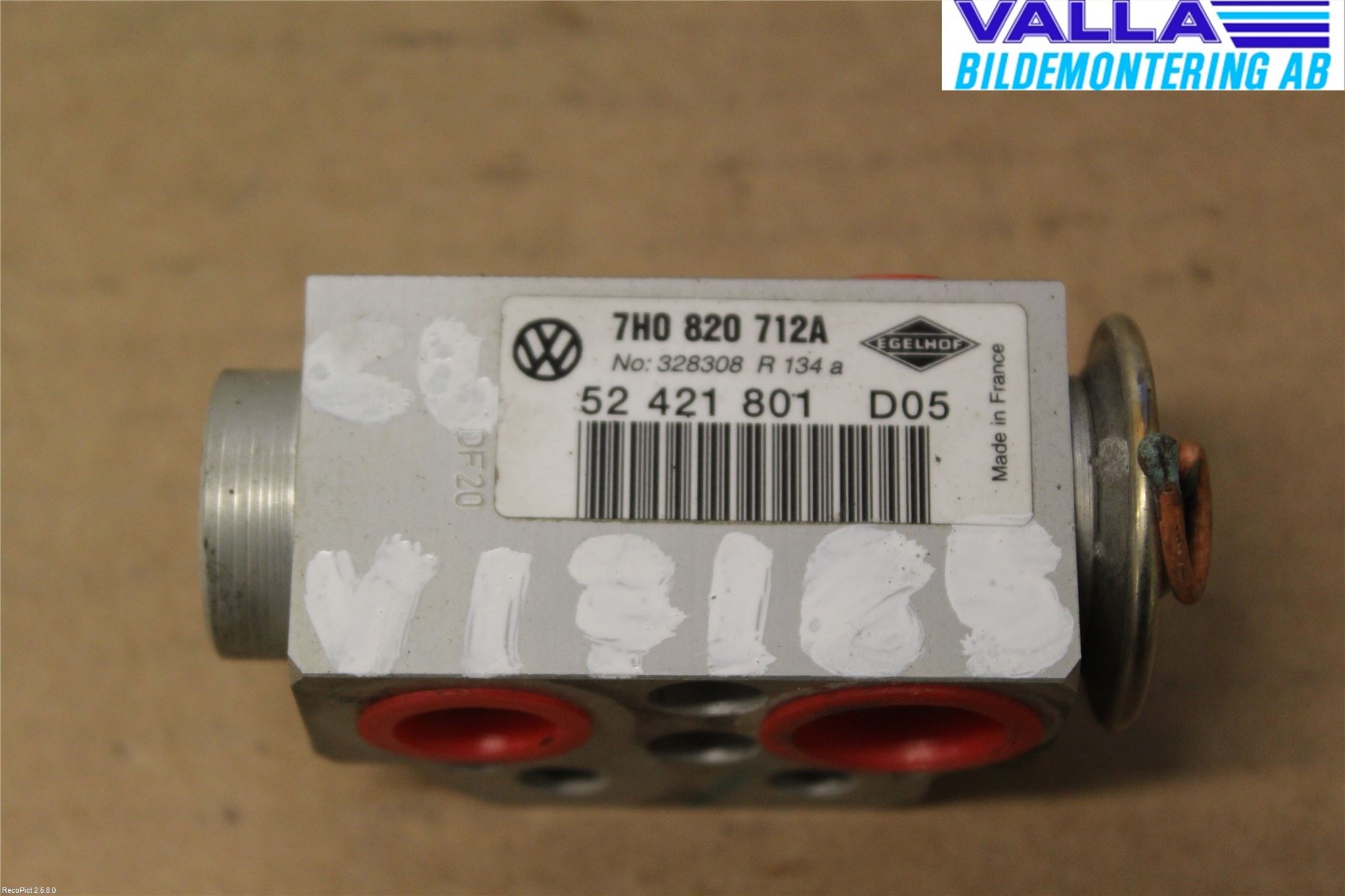 Volkswagen VW TRANSP/CARAVELLE (T5) 04-15 Varme Ac Ekspansjonsventil