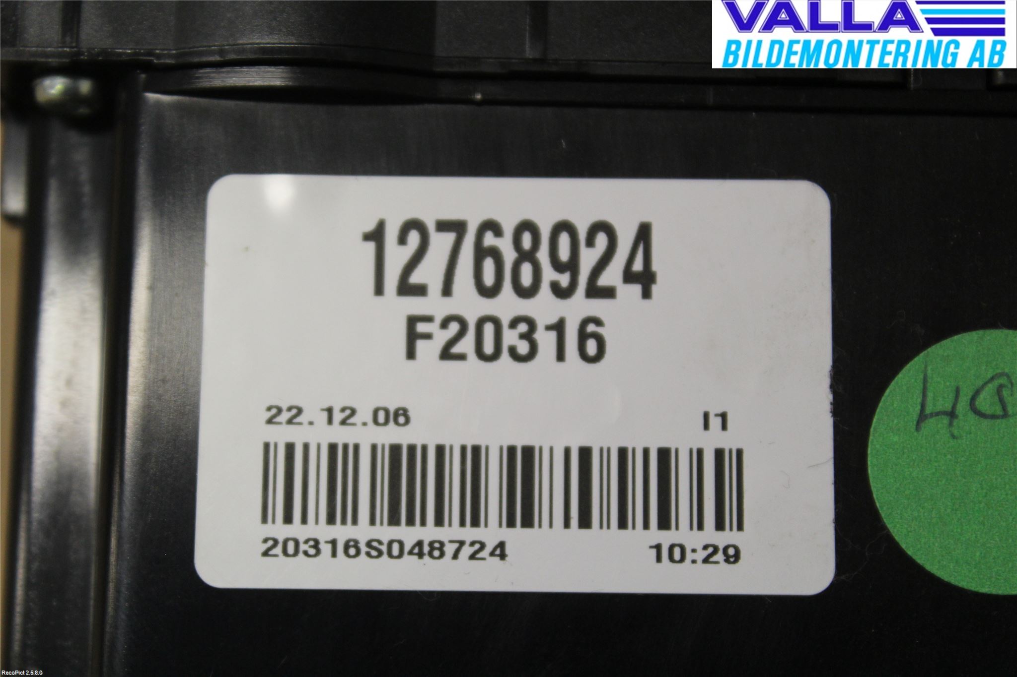 Saab 9-5     06-10 Varme Ac Betjening-Display