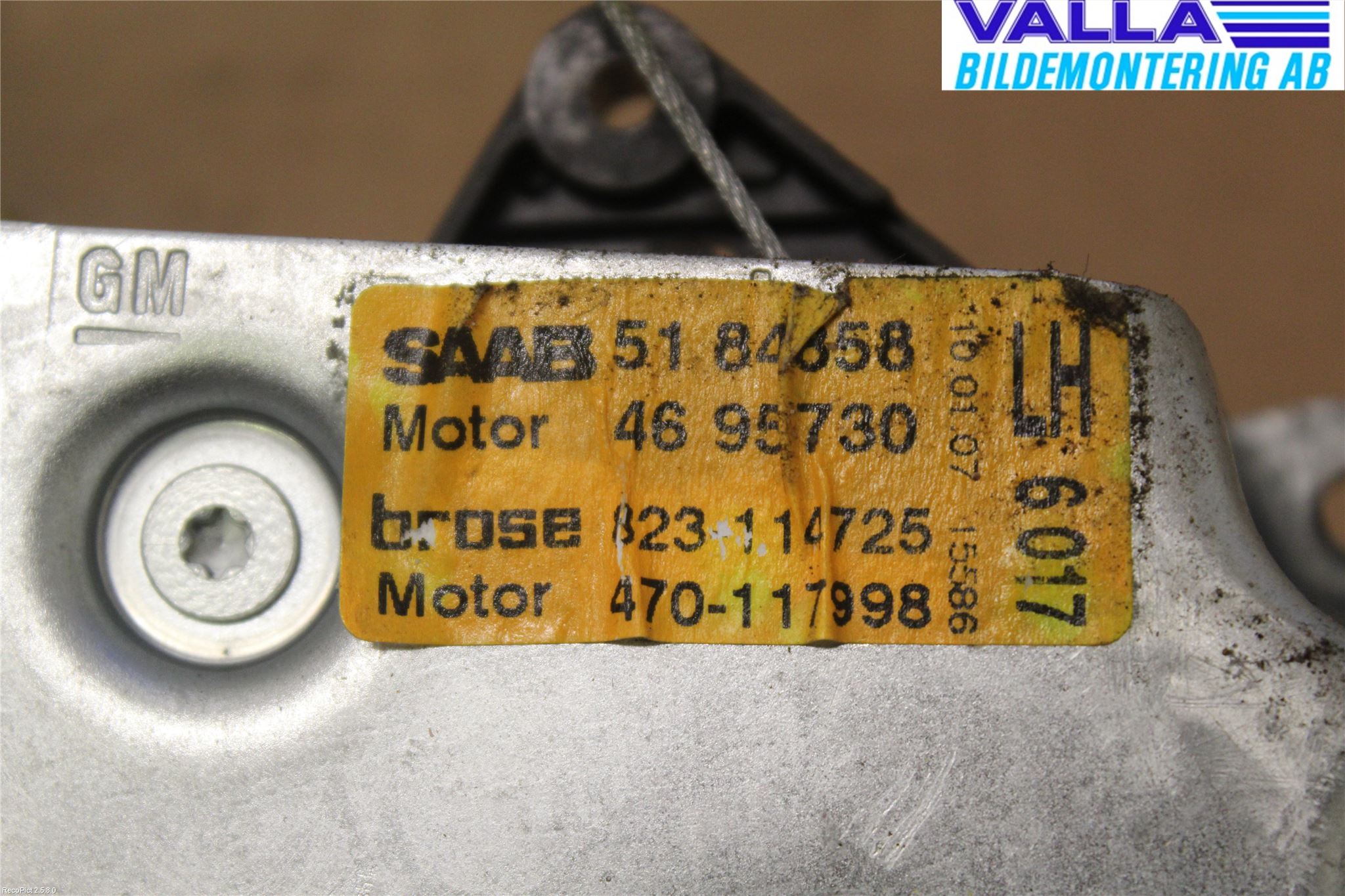 Saab 9-5     06-10 Vindusheis El Komp