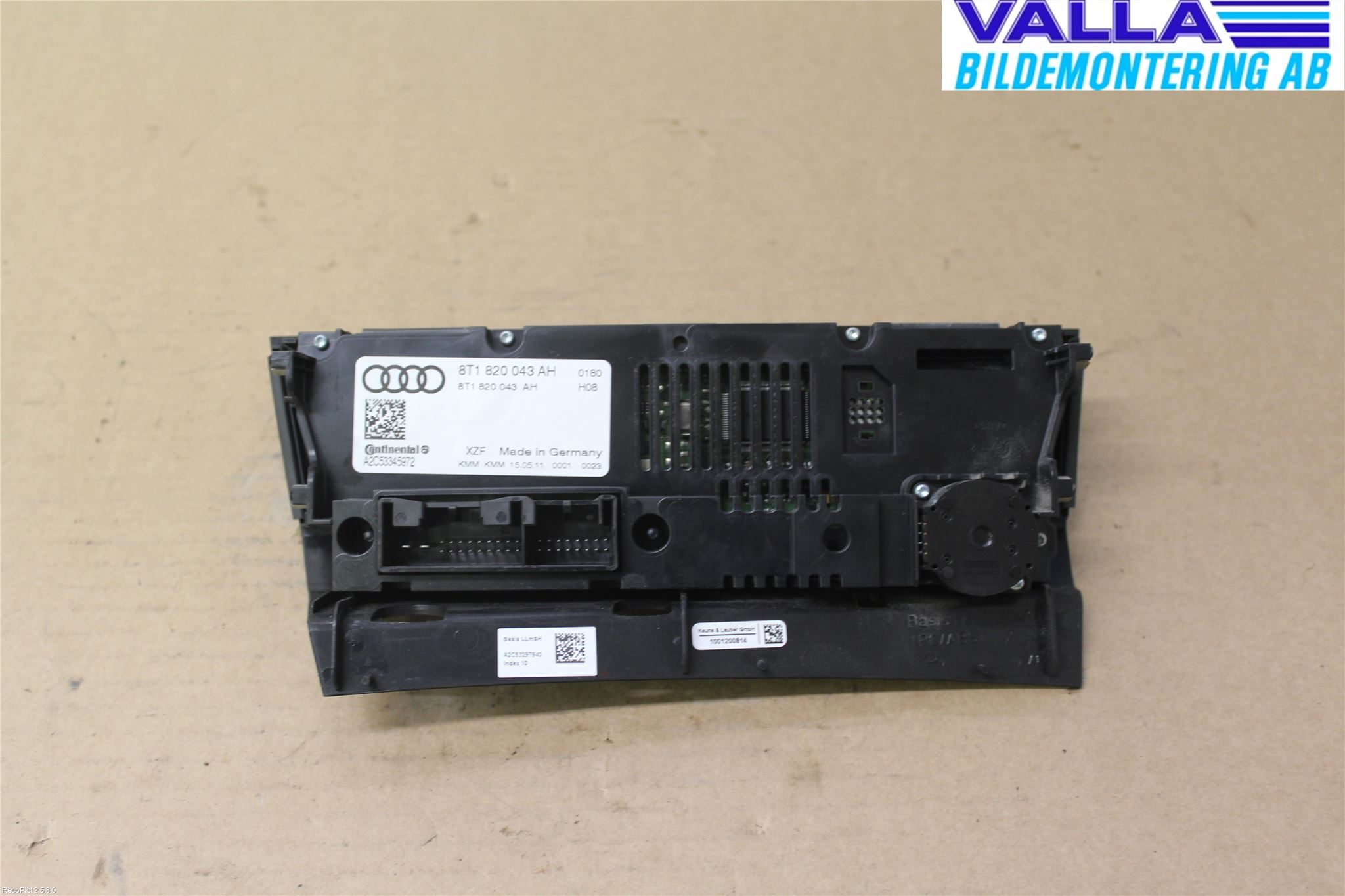 Audi A4/S4 08-11 Varme Ac Betjening-Display