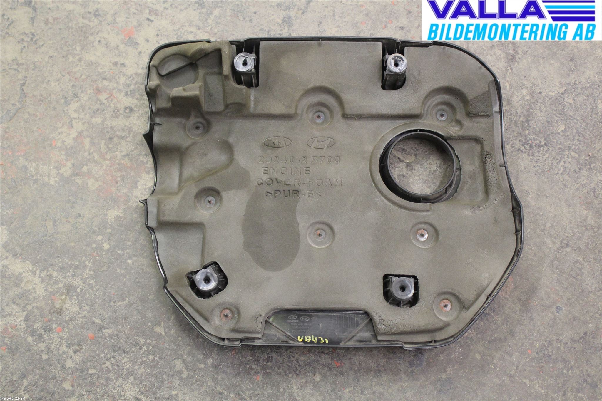 Hyundai VELOSTER 12-17 Motor Deksel Over Motor