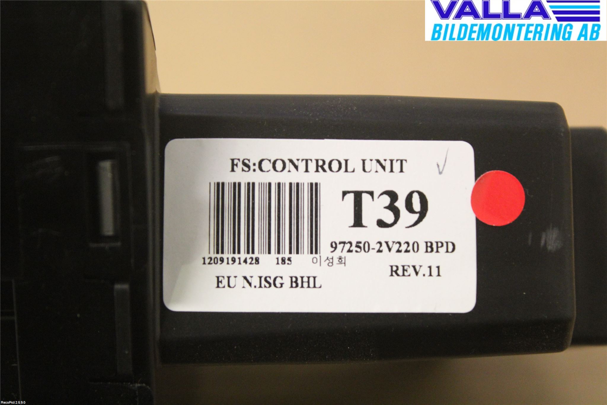 Hyundai VELOSTER 12-17 Varme Ac Betjening-Display
