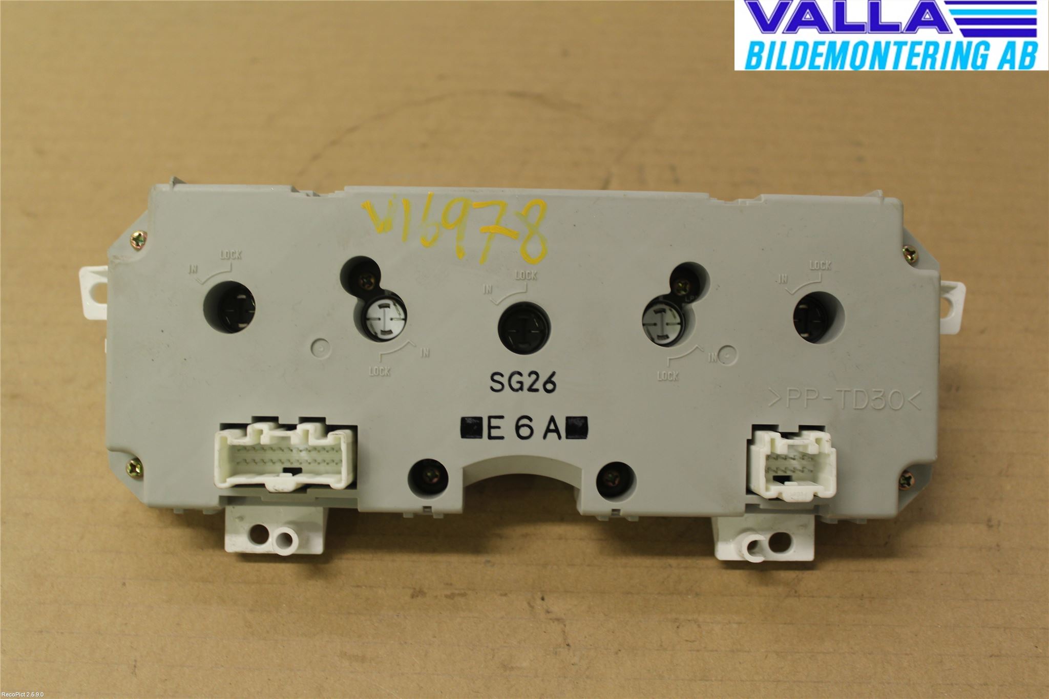 Mazda 6 02-08 Varme Ac Betjening-Display