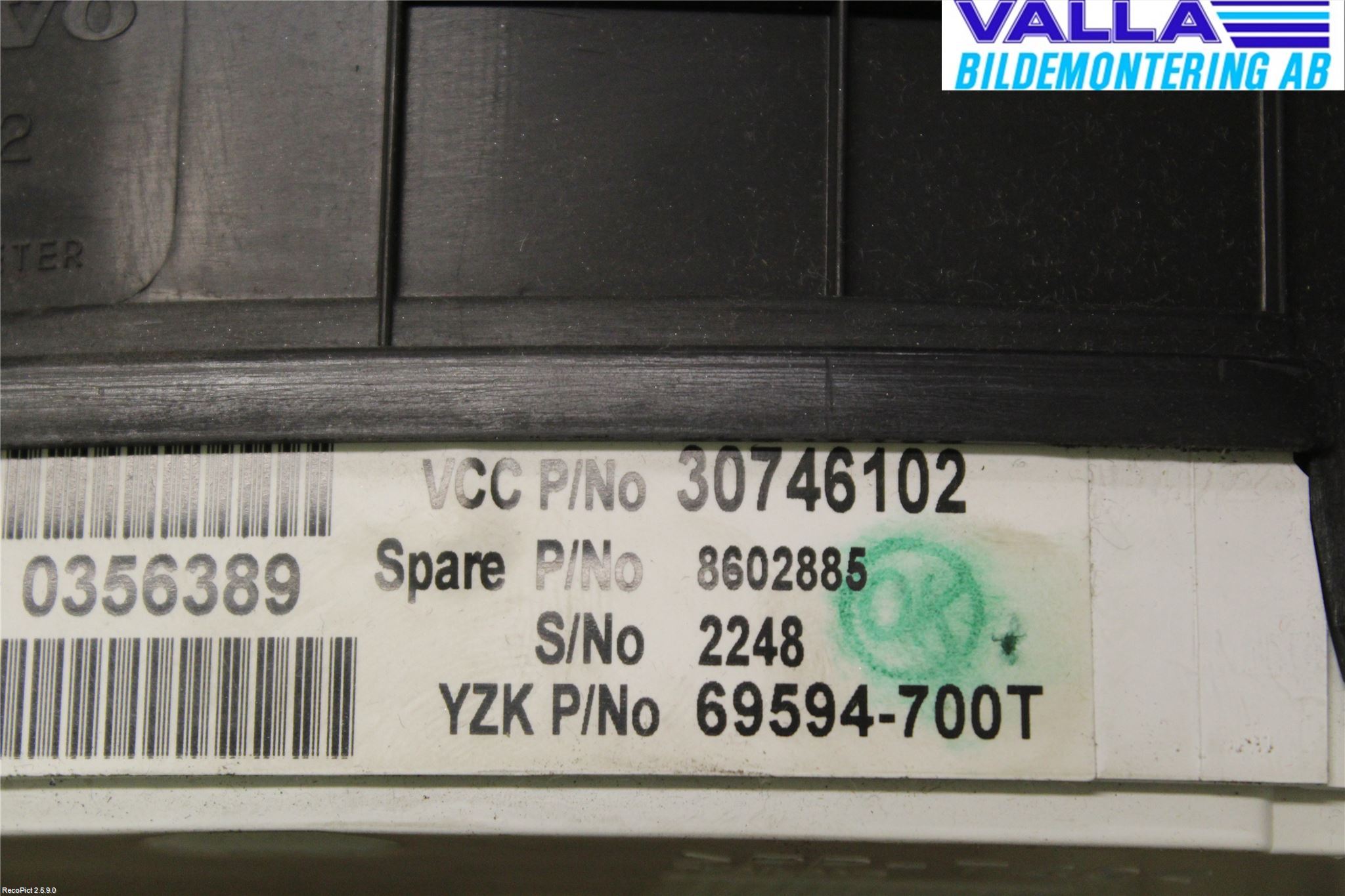 Volvo V70 05-08 Instr Kombinert