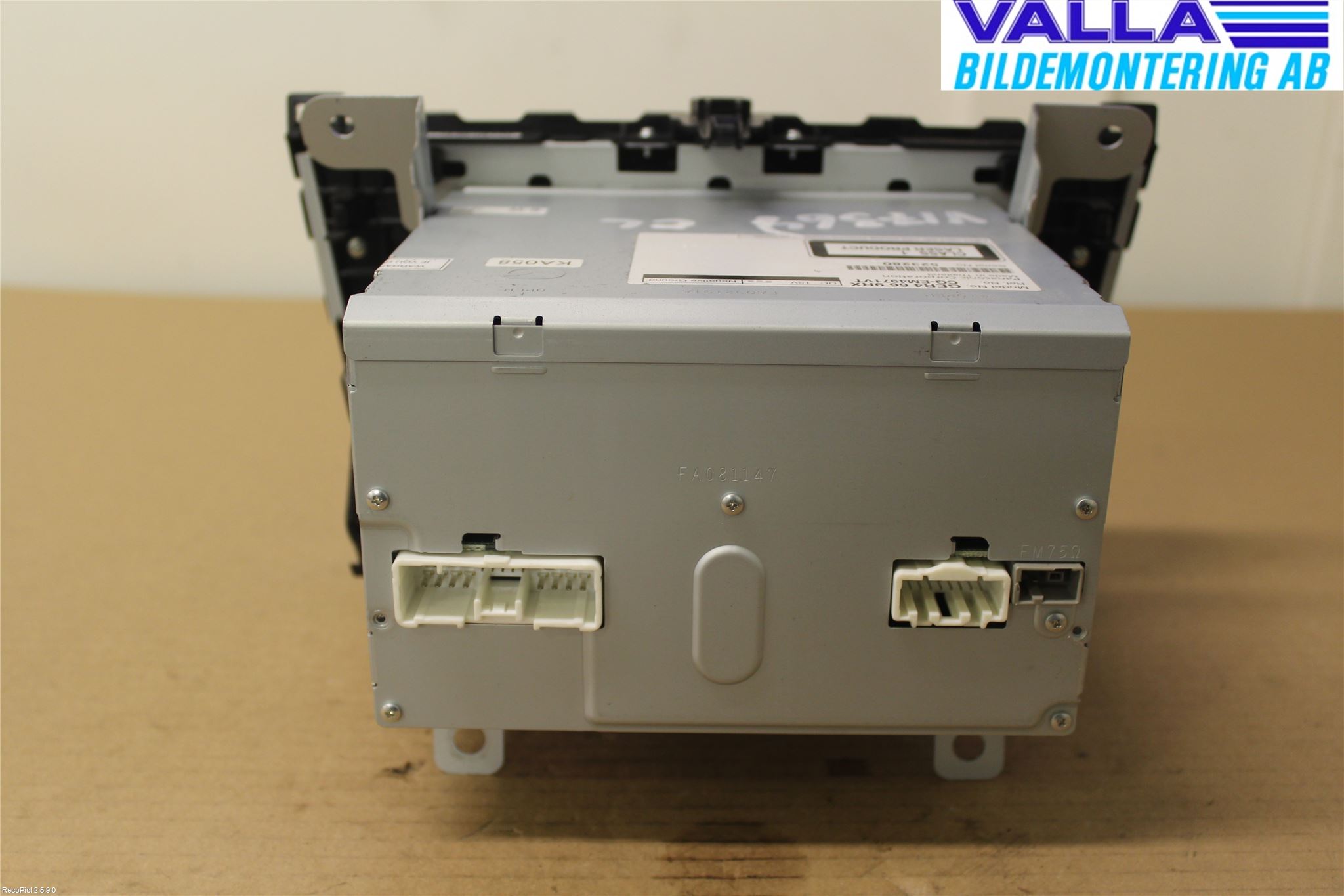 Mazda 6 08-13 Stereo Radio Med Cd