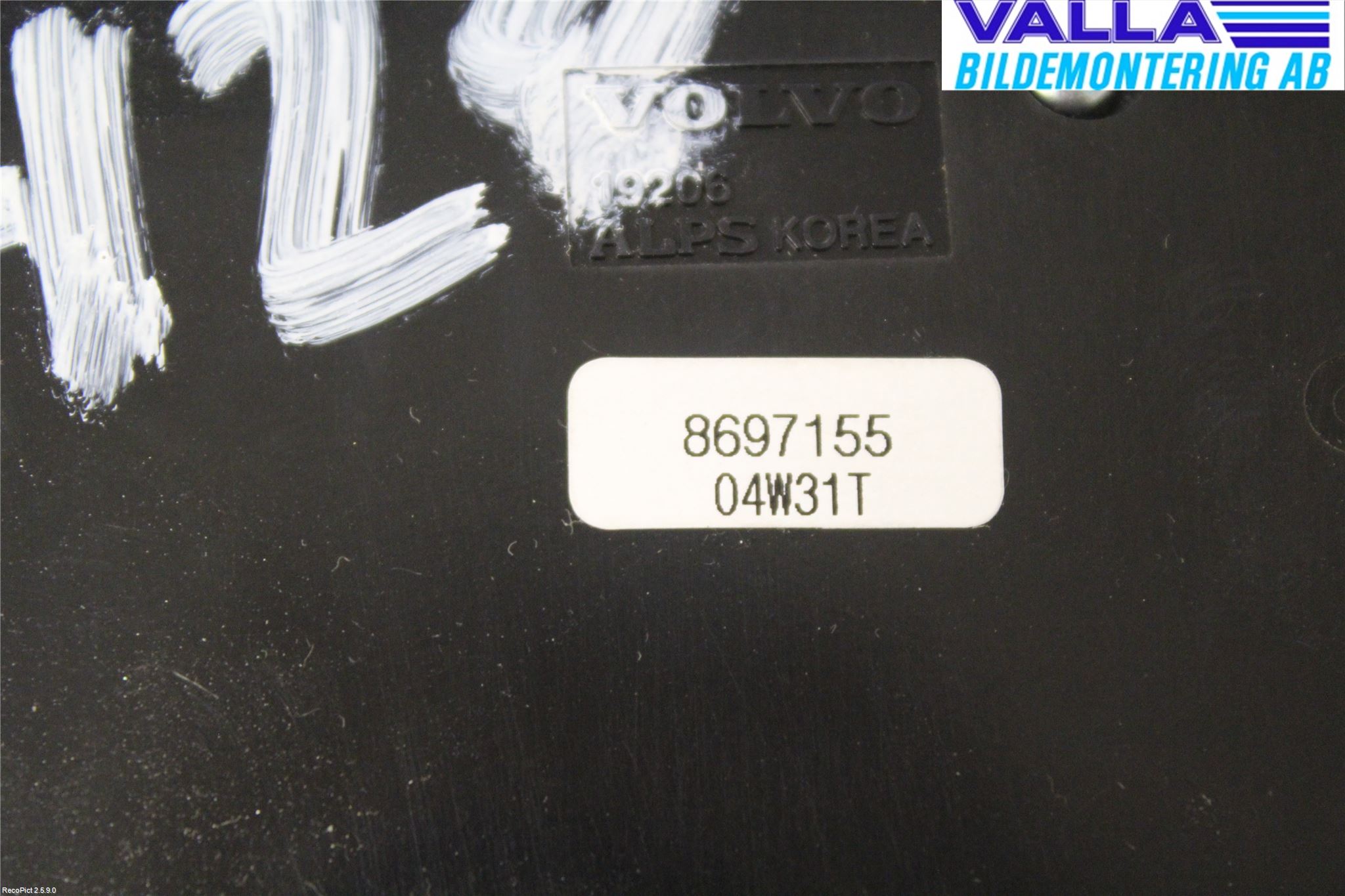 Volvo V50 04-07 Varme Ac Betjening-Display