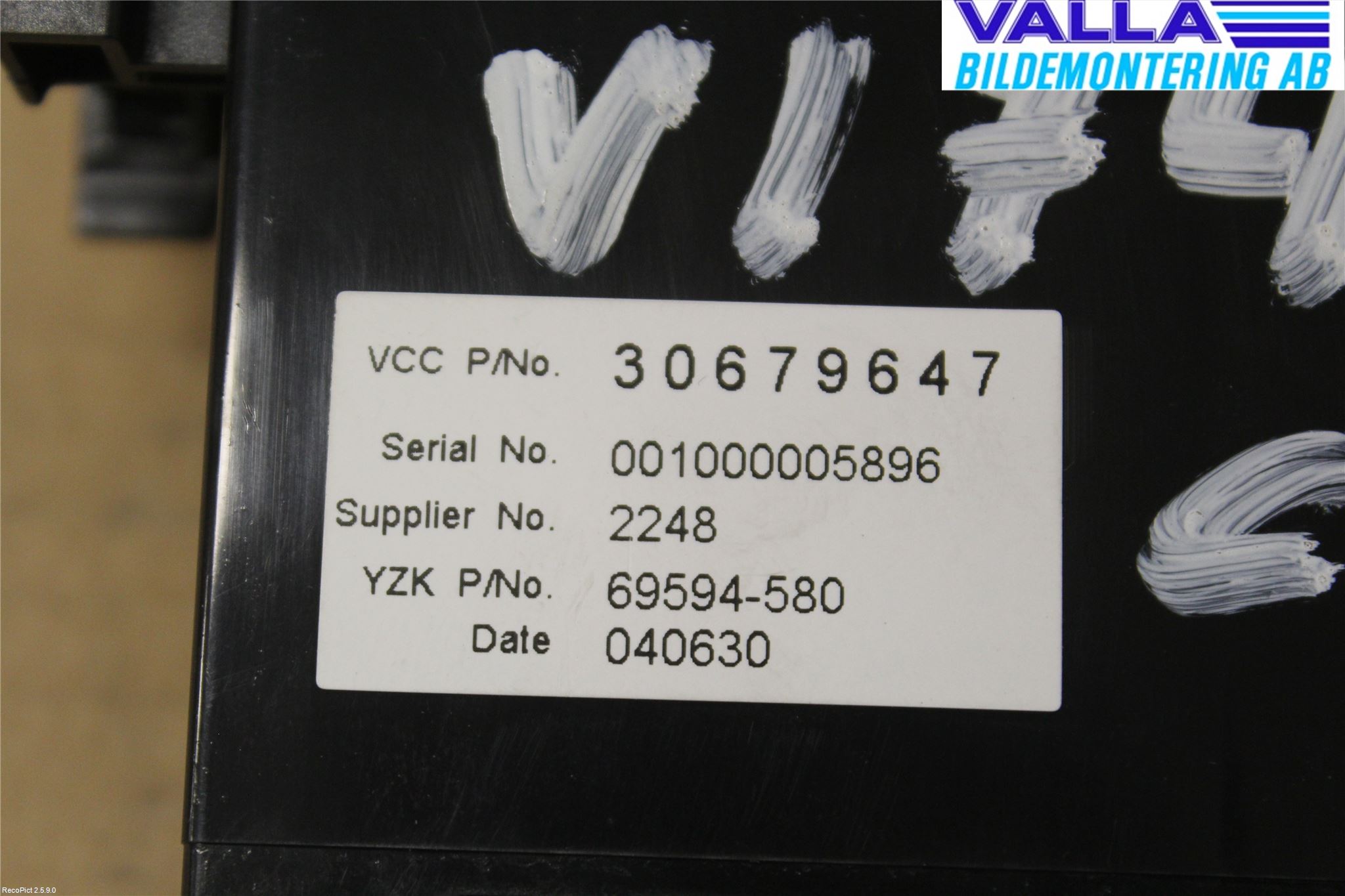Volvo V50 04-07 Instr Varselys - Display