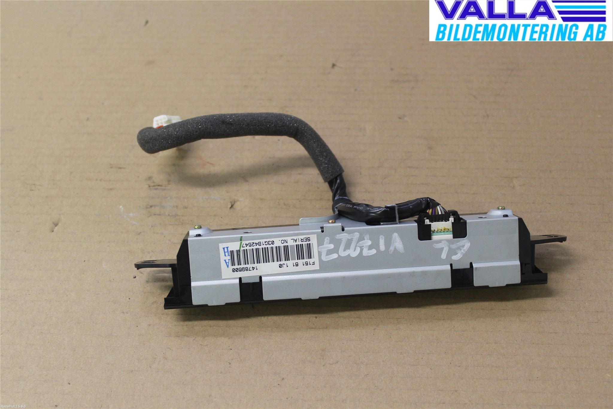Mazda RX8 Instr Varselys - Display