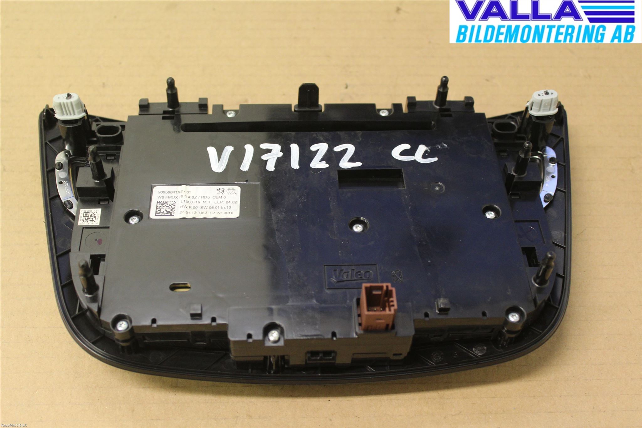 Peugeot 508 11-18 Varme Ac Betjening-Display