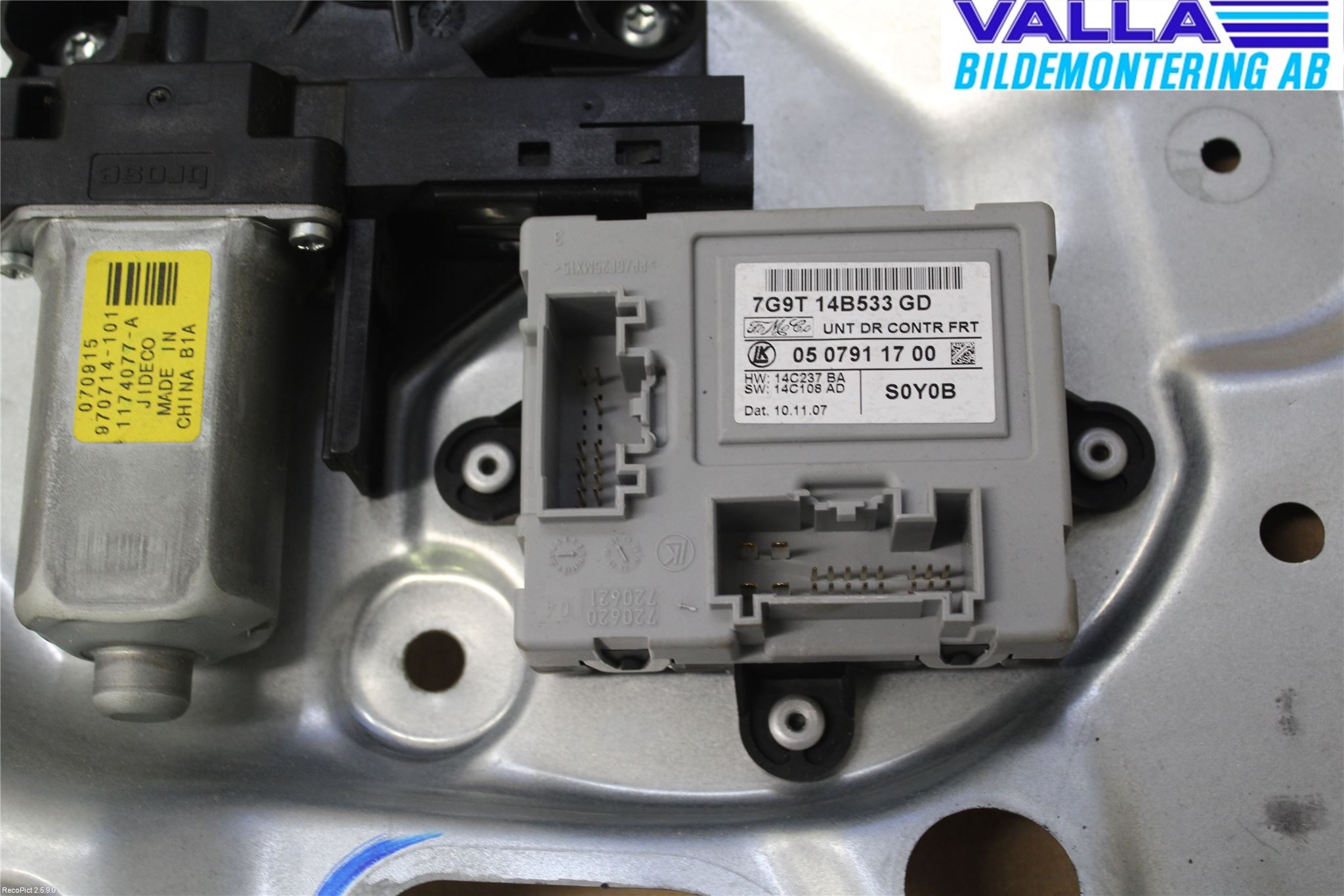 Volvo V70 08-13 Vindusheis El Komp