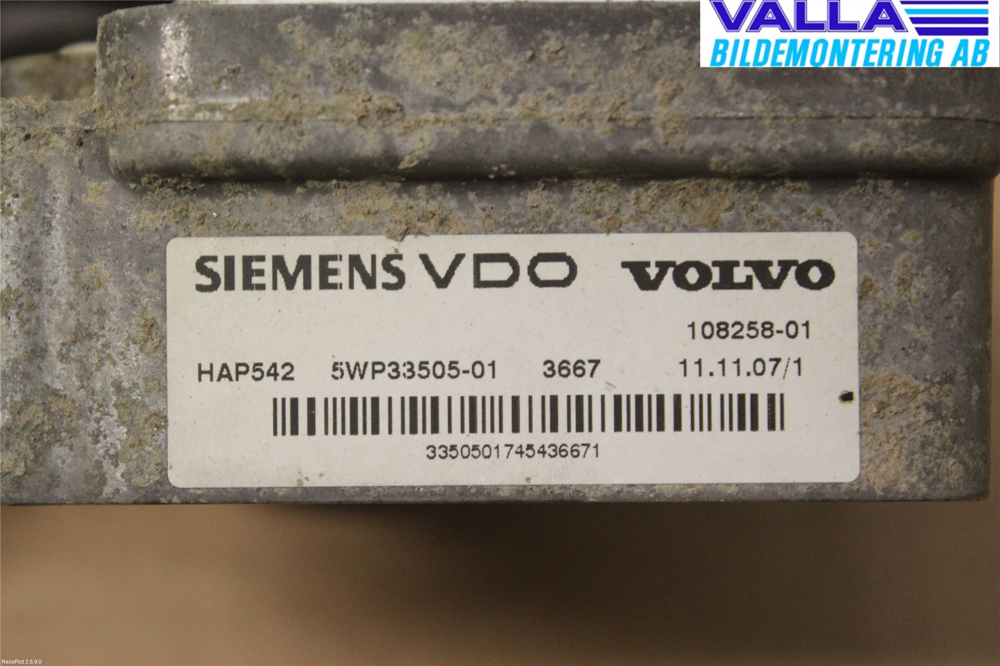 Volvo V70 08-13 Styreenhet 4Wd