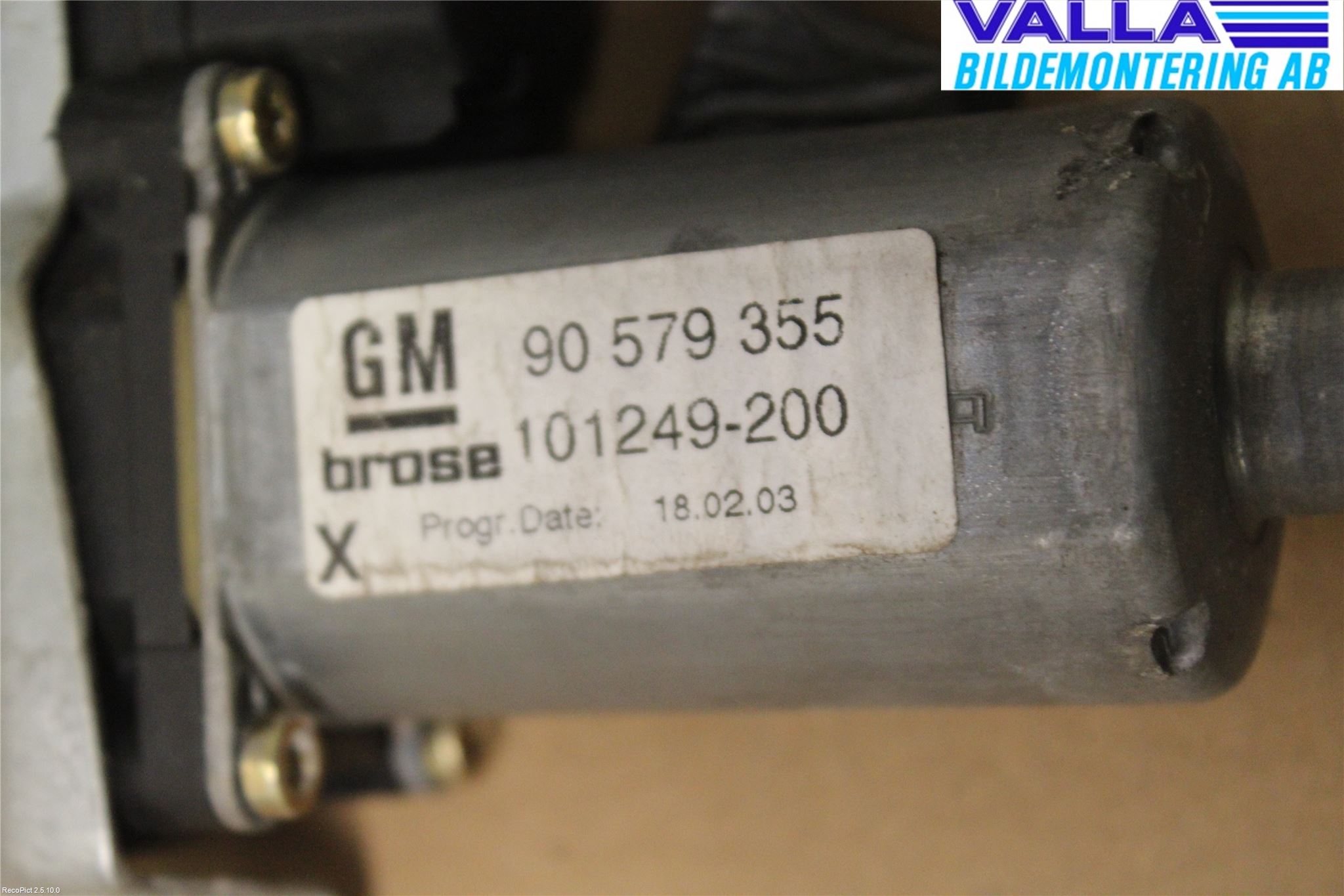Opel ZAFIRA A 99-05 Vindusheis El Komp