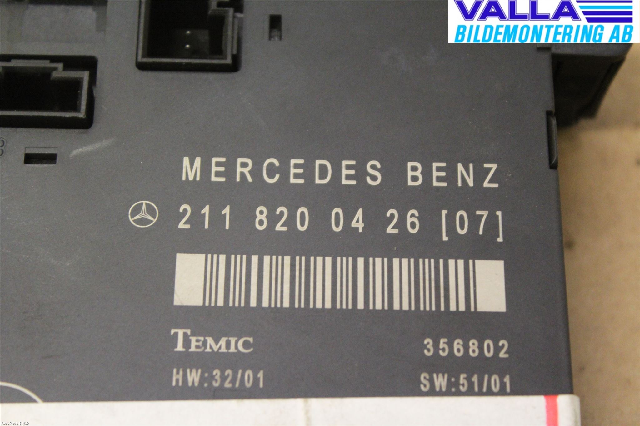 Mercedes-Benz MB E-KLASS (W211) 02-09 Styreenhet Dør