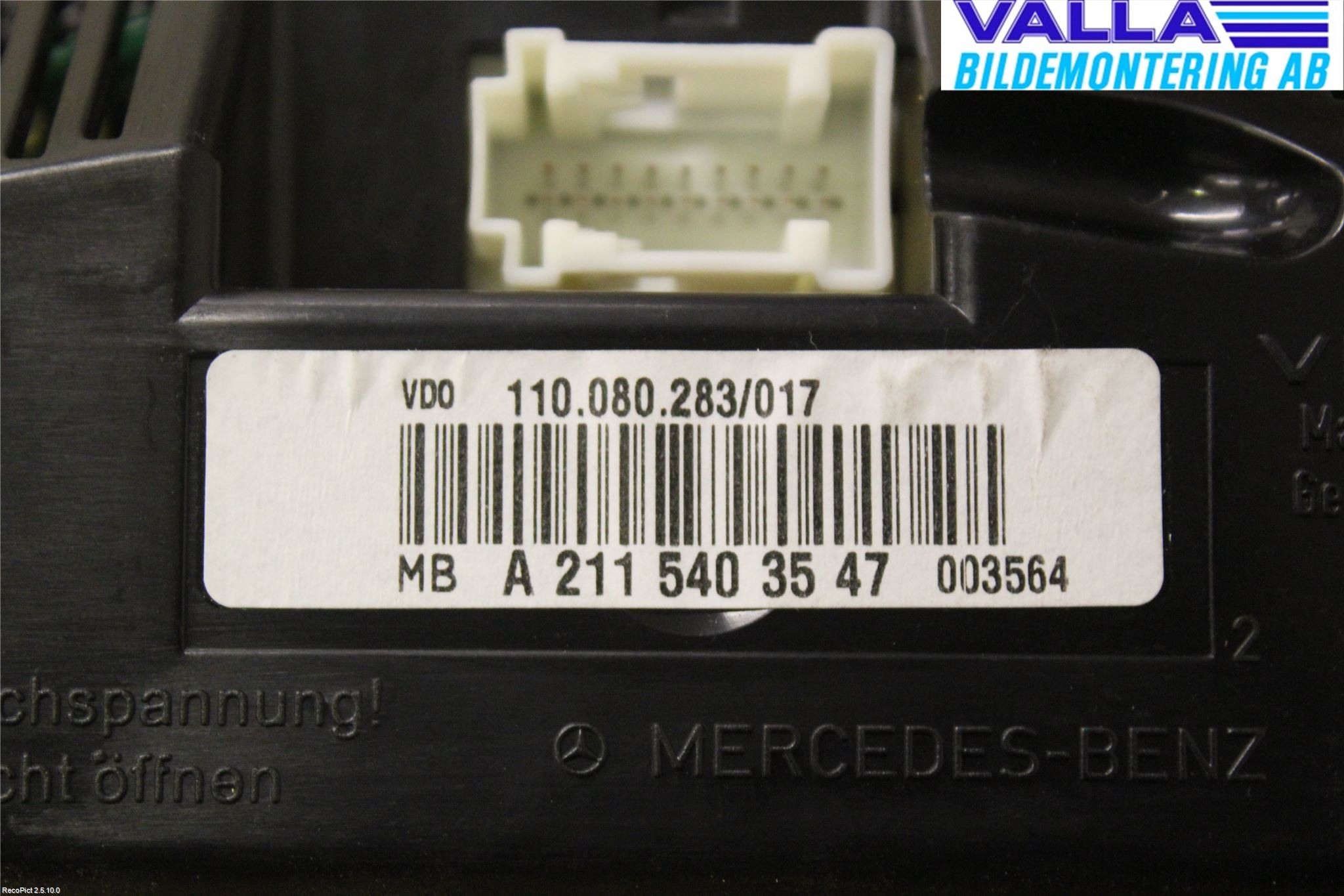 Mercedes-Benz MB E-KLASS (W211) 02-09 Instr Kombinert