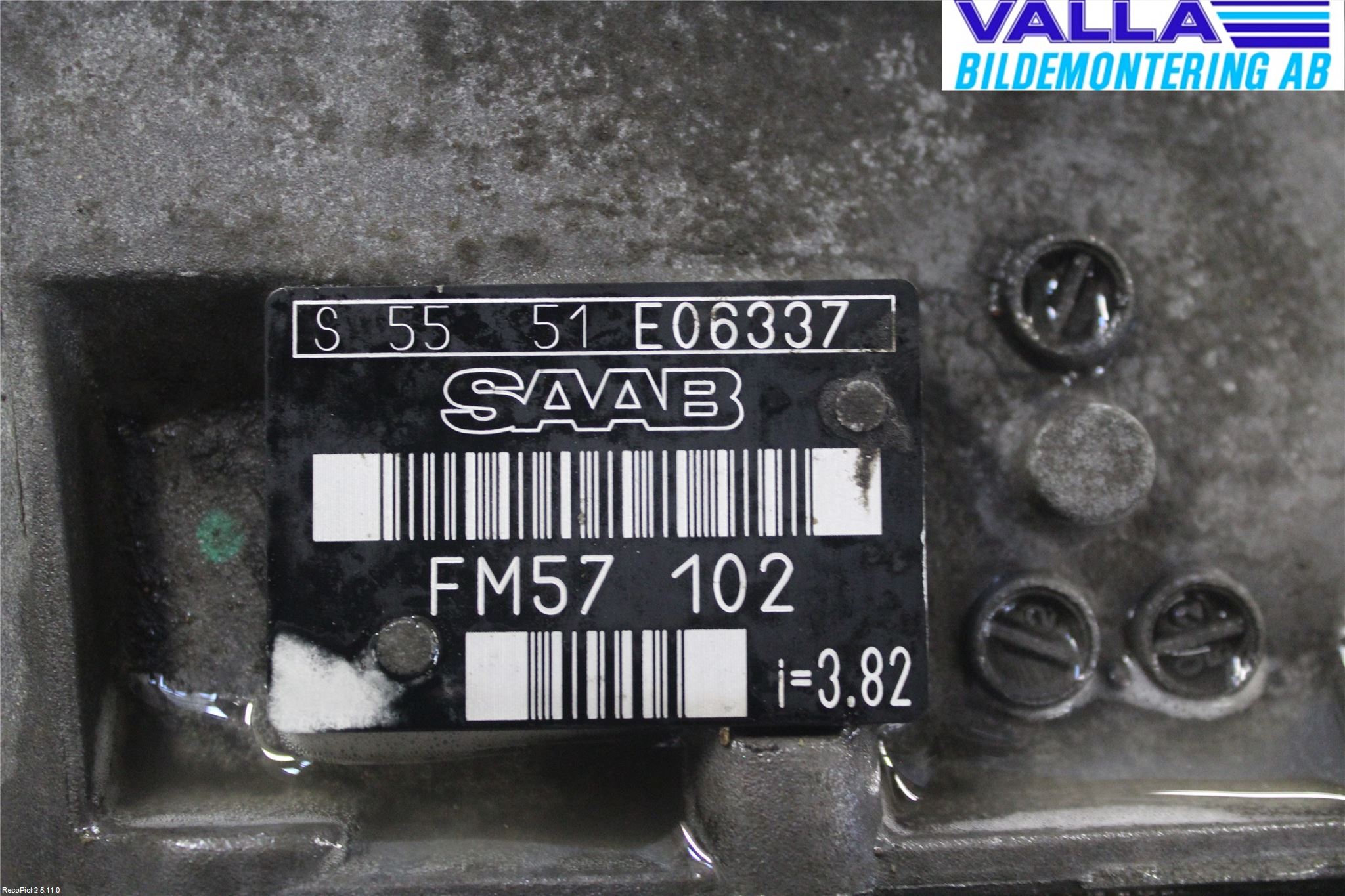 Saab 9-3 VER 2 Gearkasse 5 Trinn
