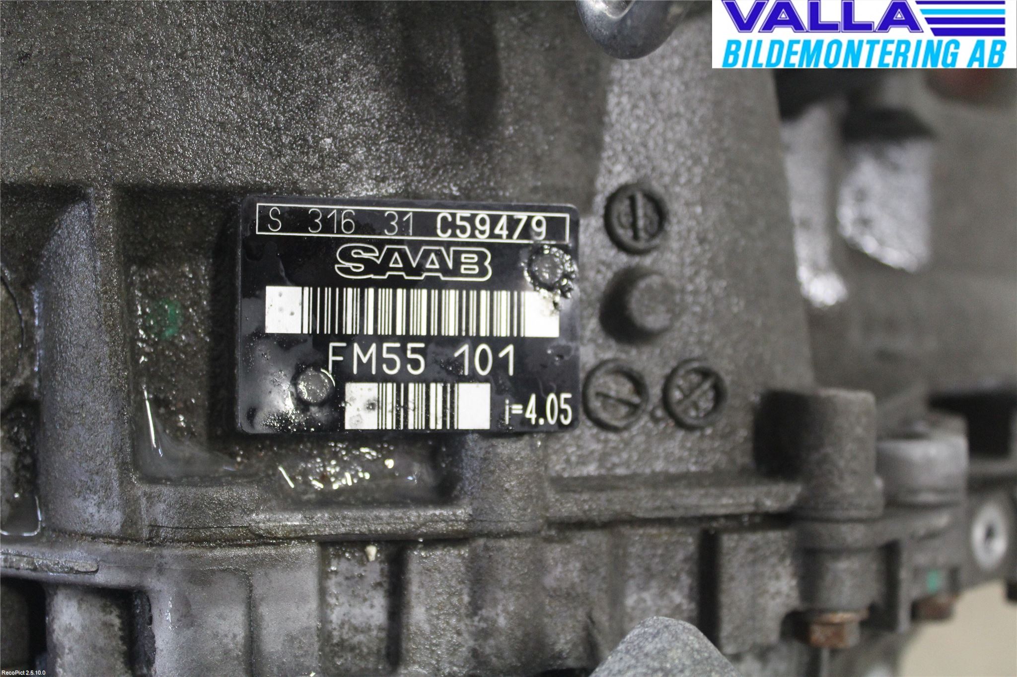 Saab 9-3 VER 2 Gearkasse 5 Trinn