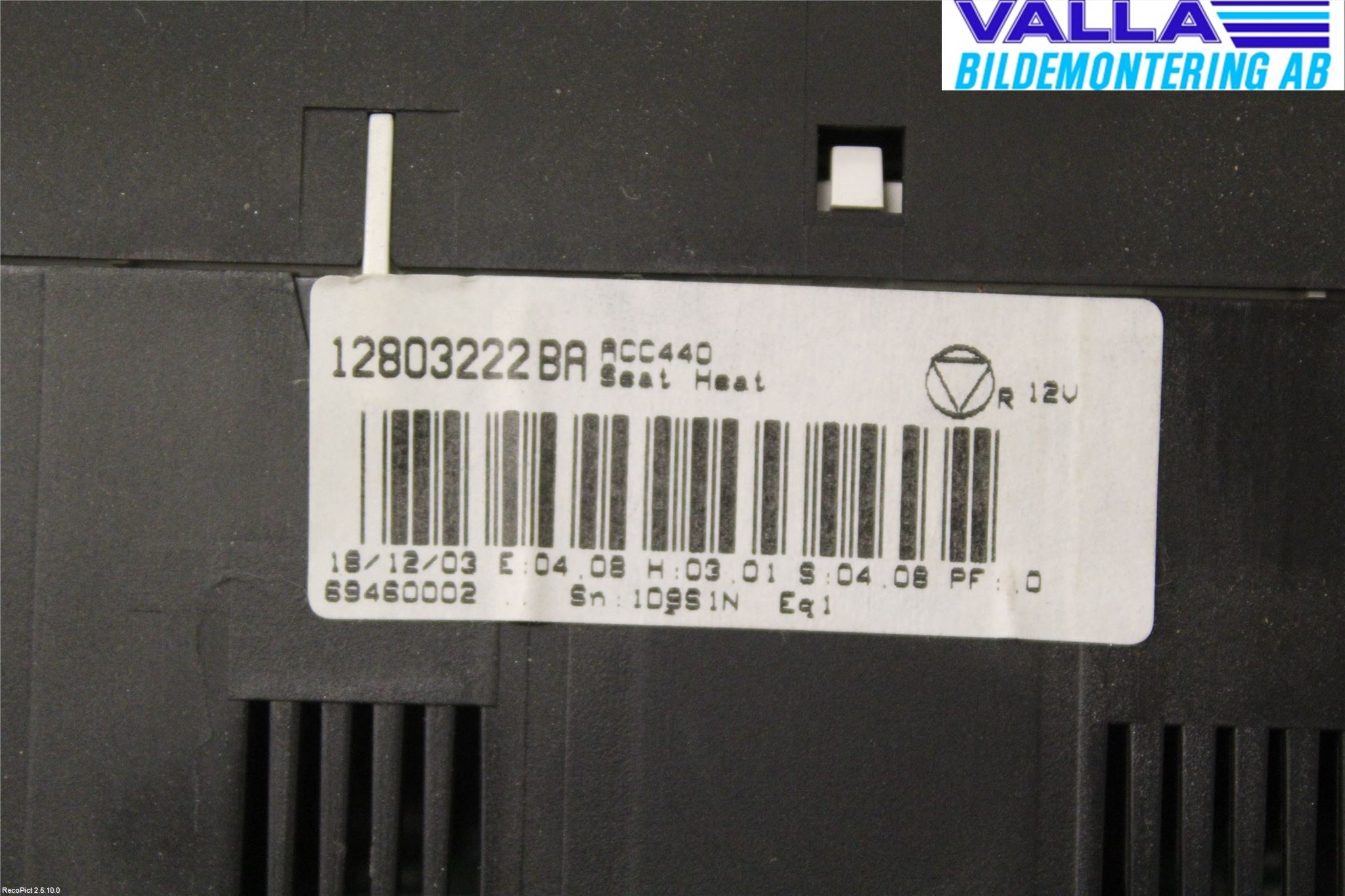 Saab 9-3 VER 2 Varme Ac Betjening-Display