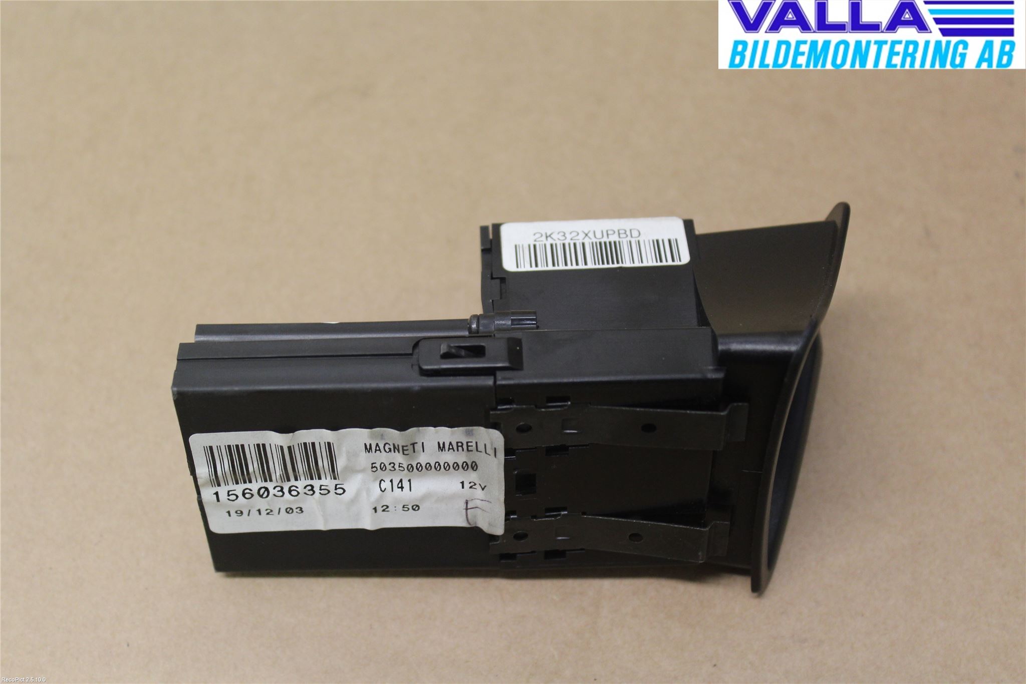 Alfa 156 Instr Varselys - Display