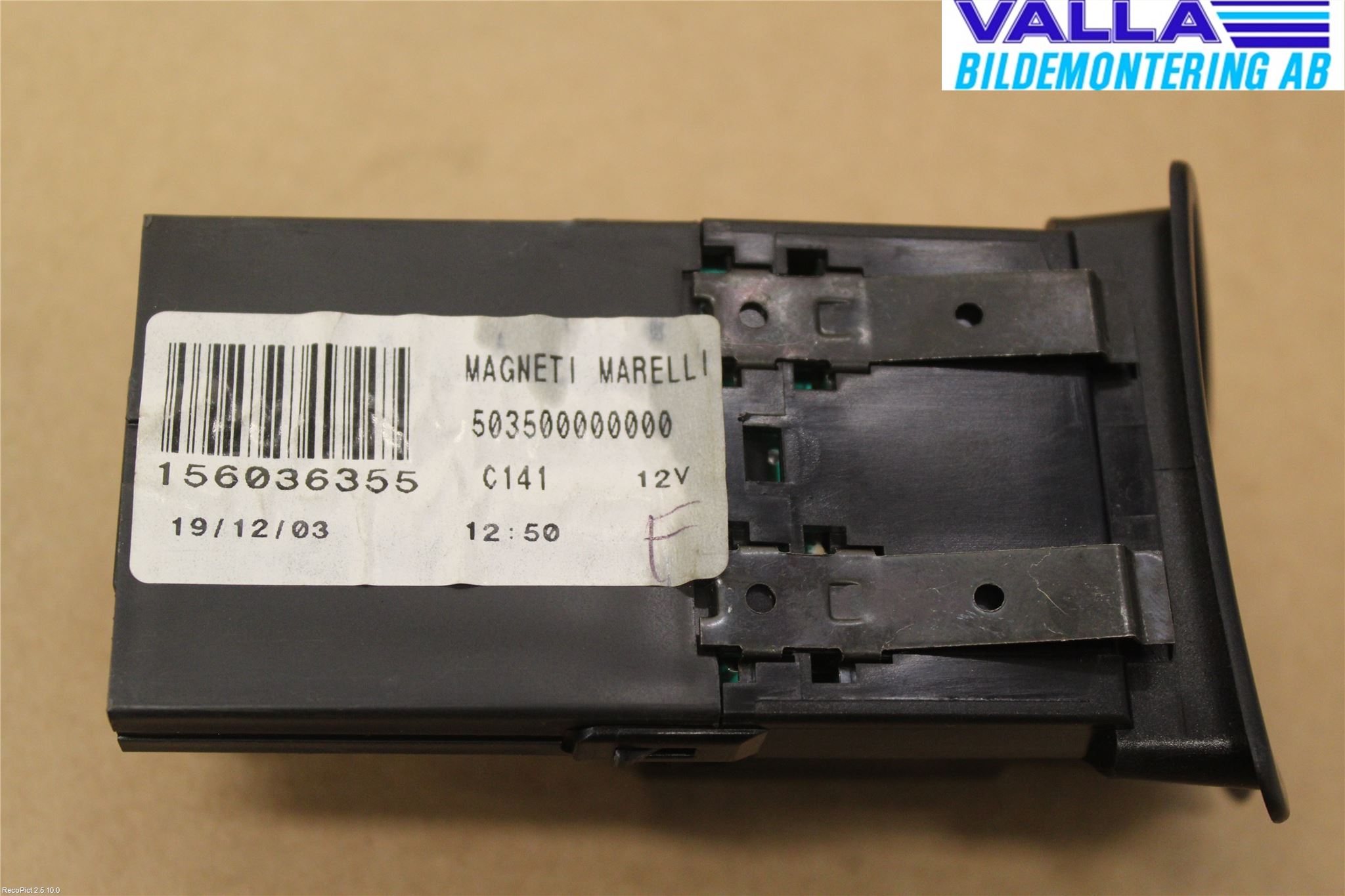Alfa 156 Instr Varselys - Display