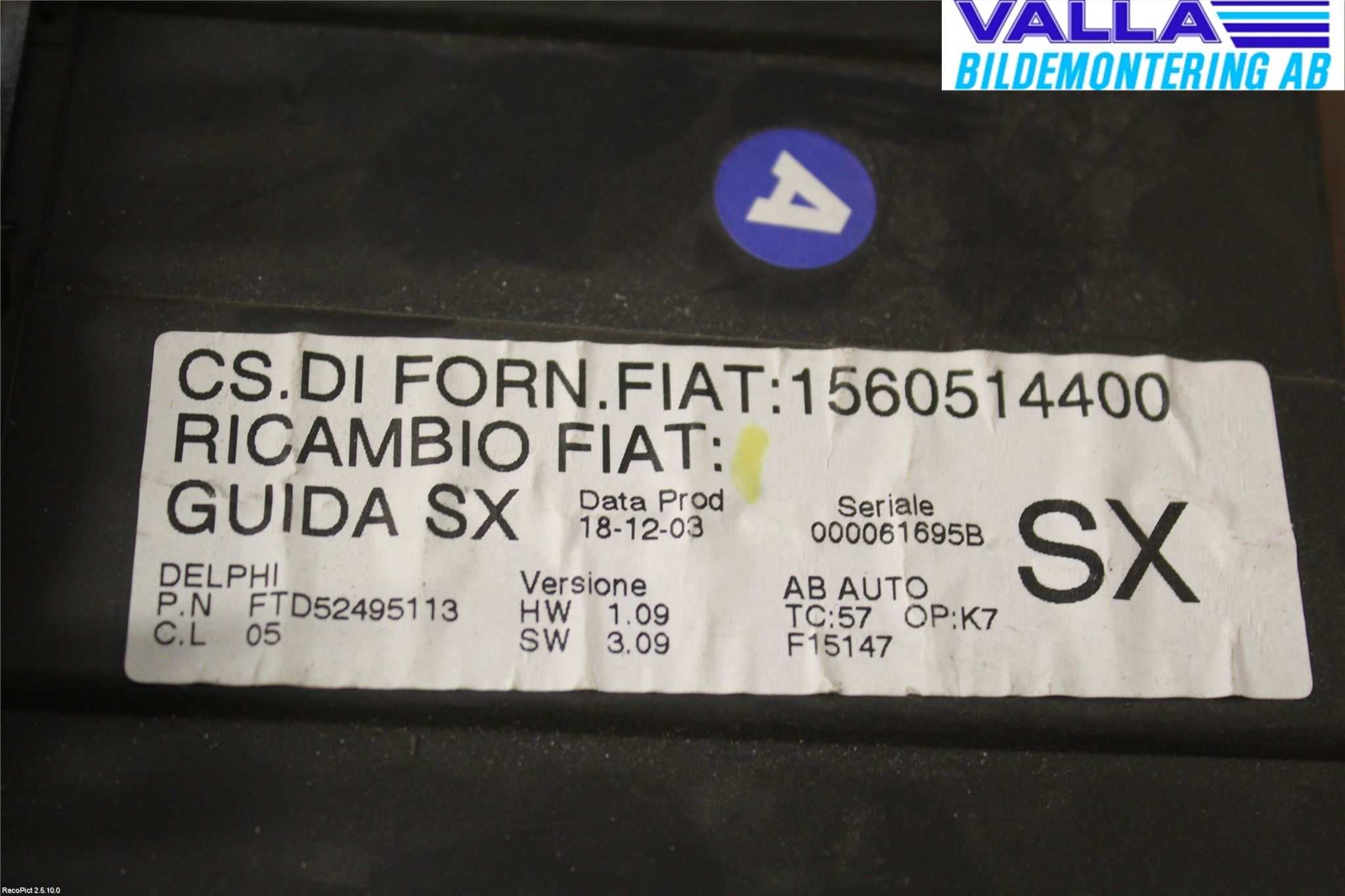 Alfa 156 Varme Ac Betjening-Display
