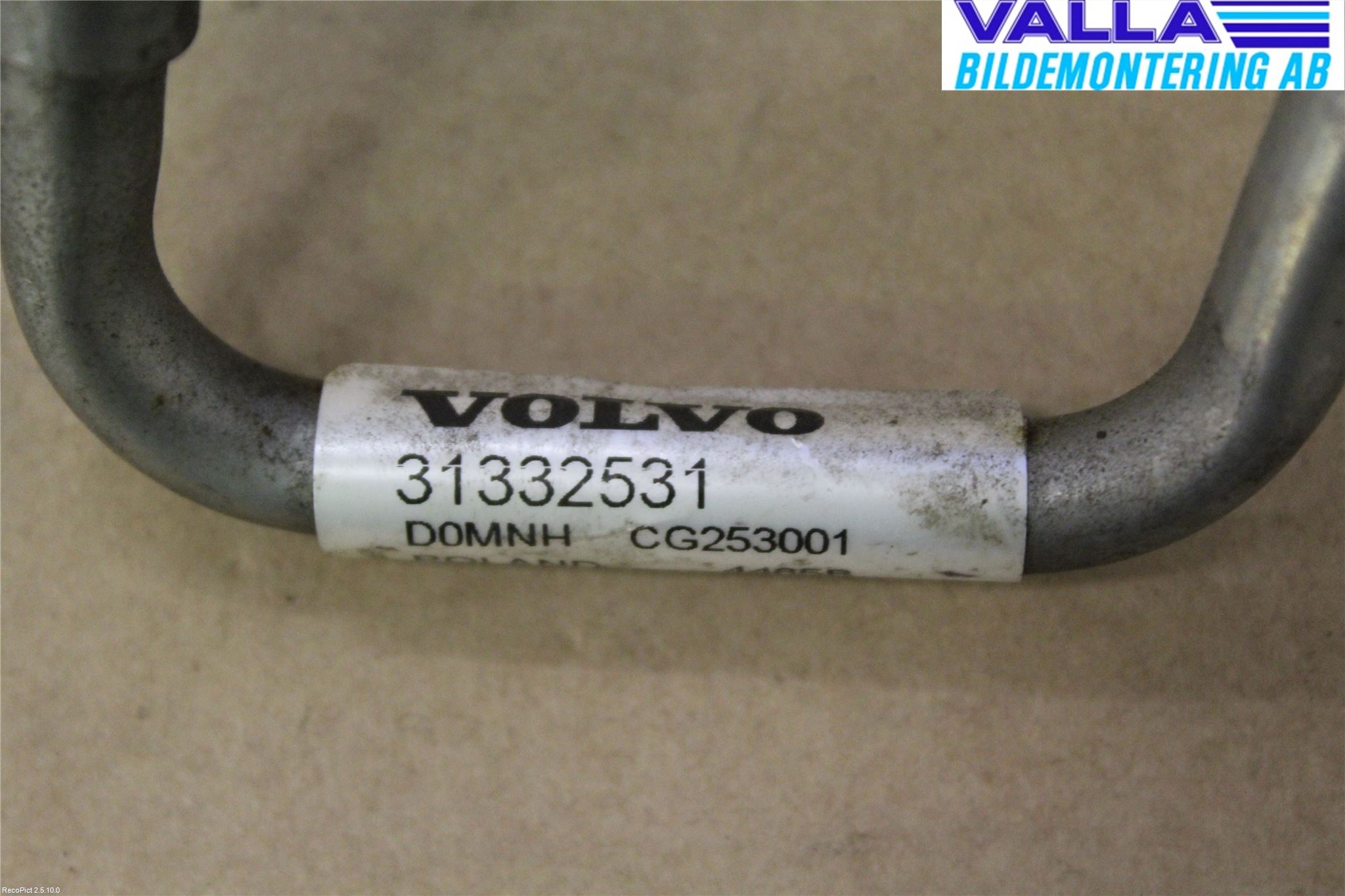 Volvo V70 14-16 Varme Ac Slange - Rør
