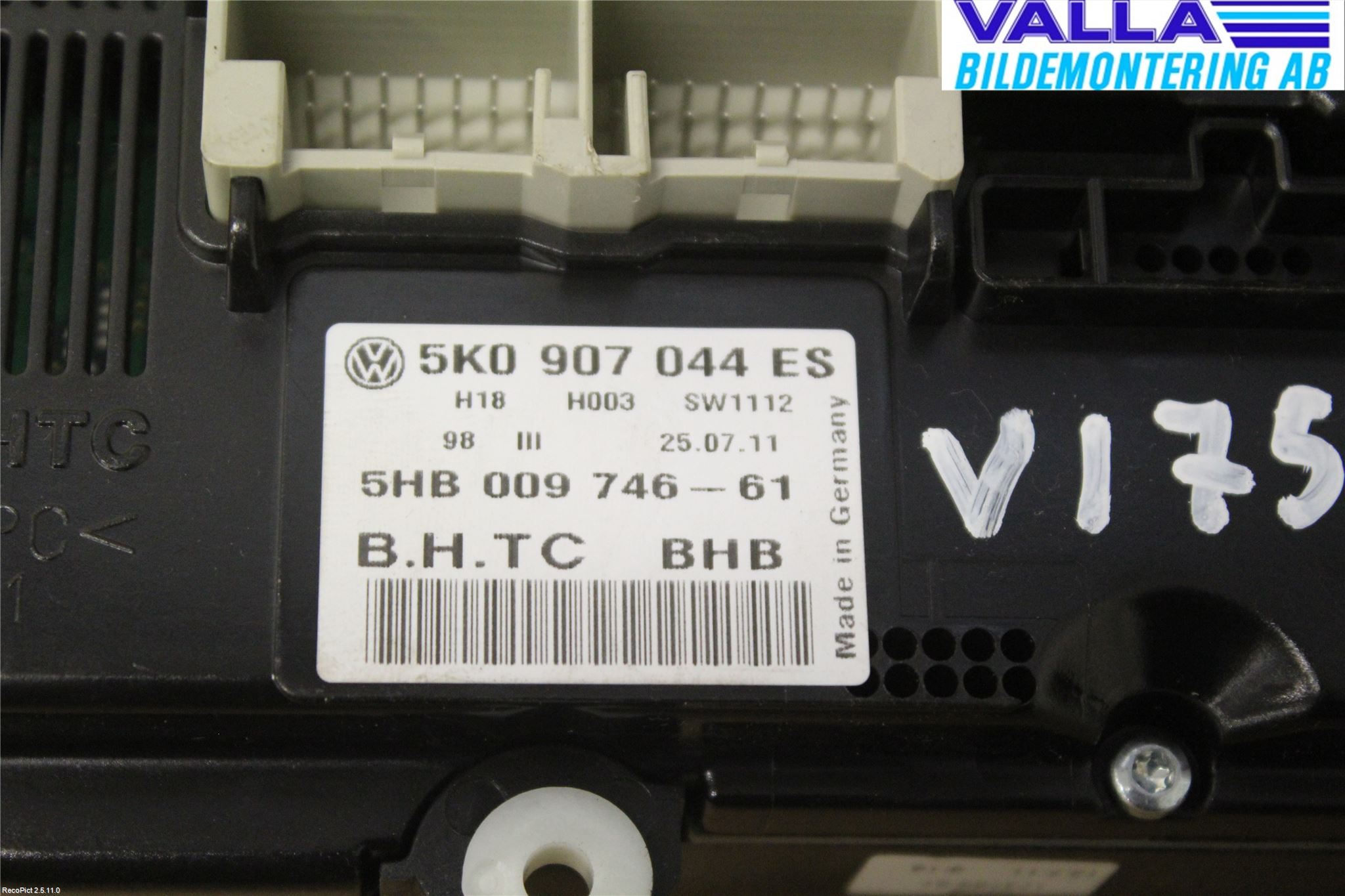 Volkswagen VW PASSAT 11-14 Varmeapparat Panel(Regulering)
