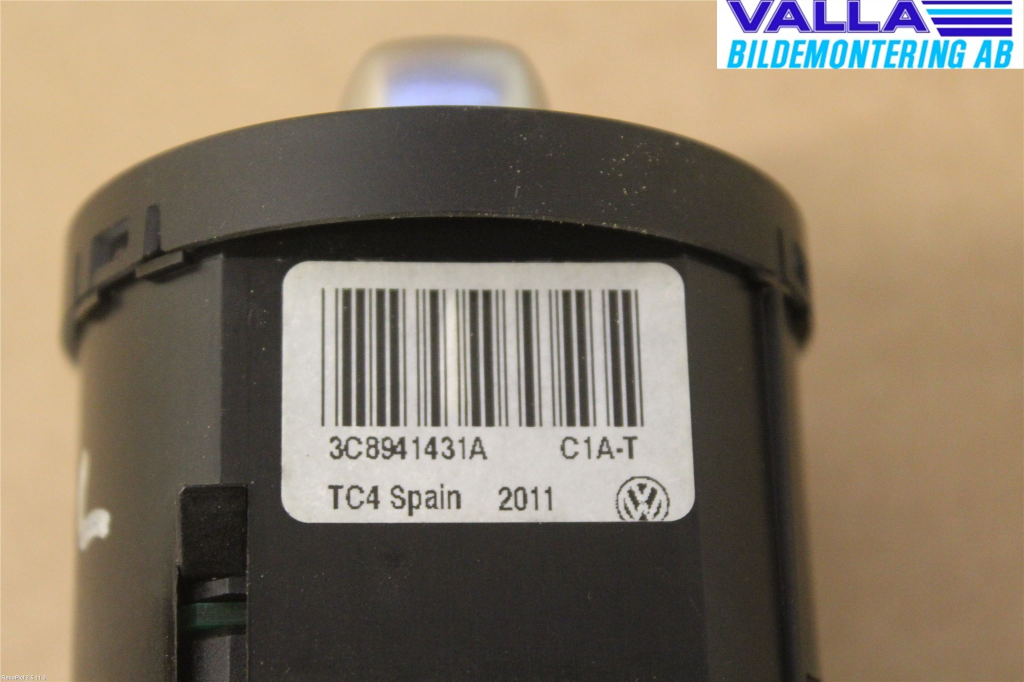 Volkswagen VW PASSAT 11-14 Bryter Hovedlys