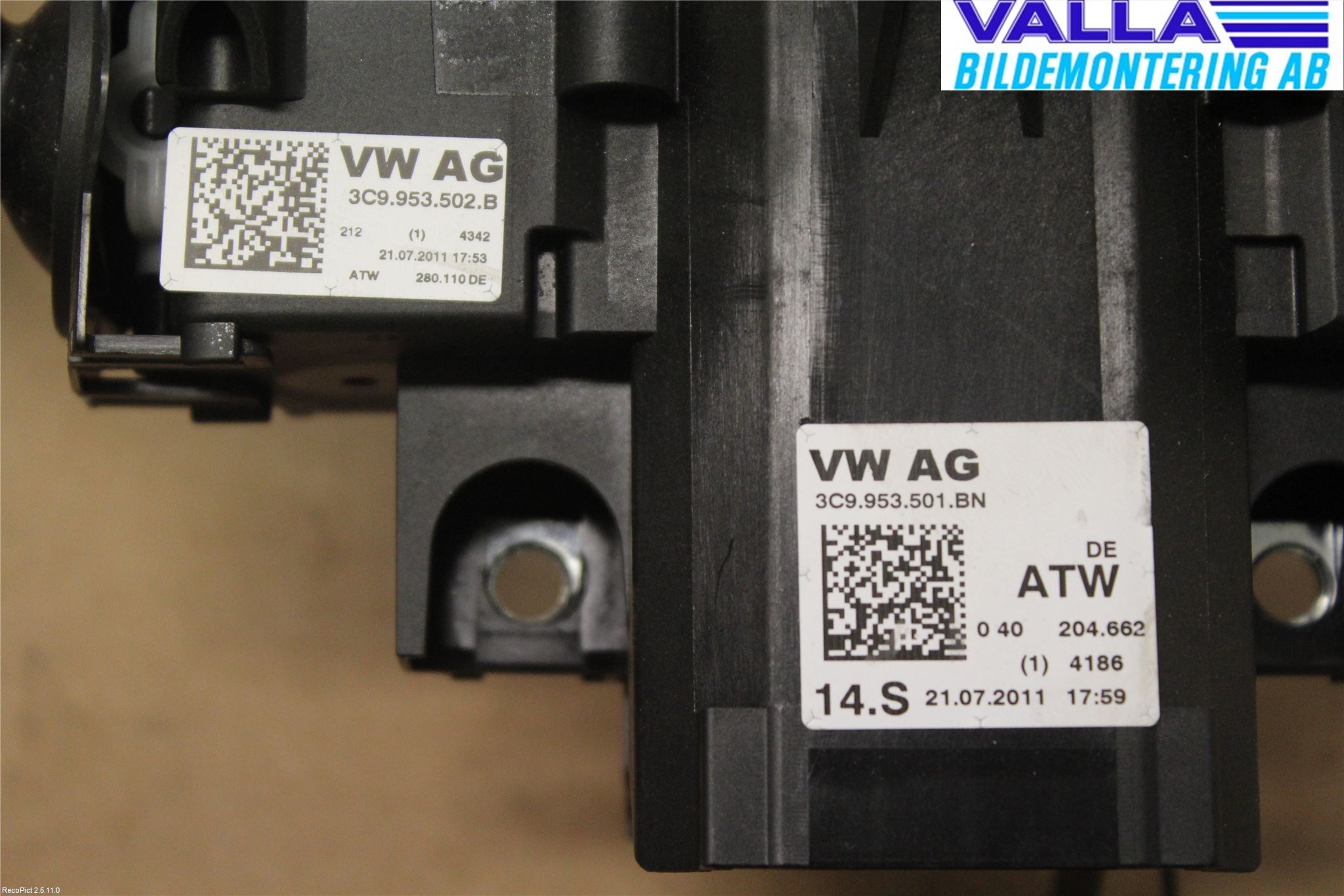 Volkswagen VW PASSAT 11-14 Bryter Ratt Kombi H Og V
