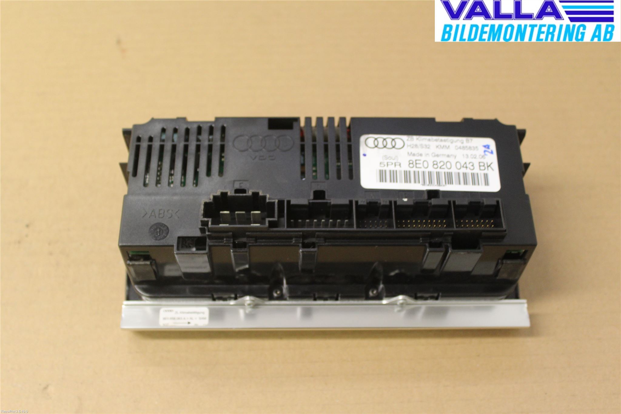 Audi A4/S4 05-07 Varme Ac Betjening-Display