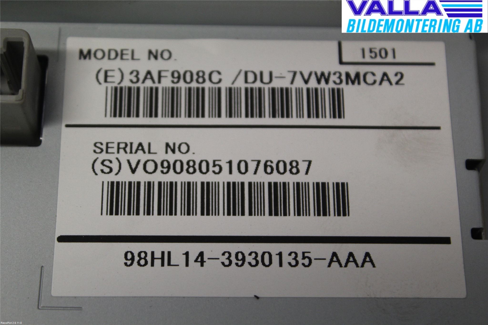 Volvo V40 CROSS COUNTRY 13-19 Instr Varselys - Display