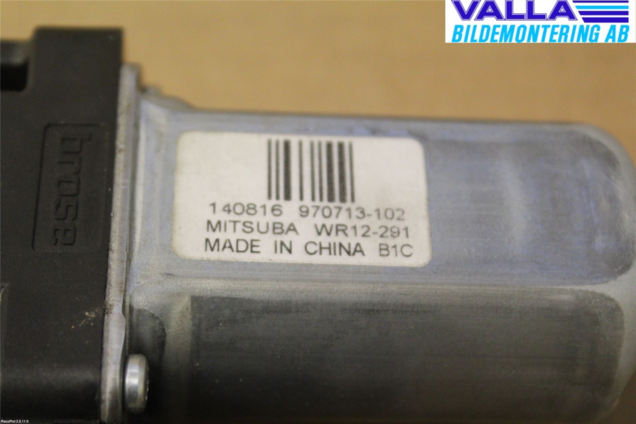 Volvo V70 14-16 Vindusheismotor