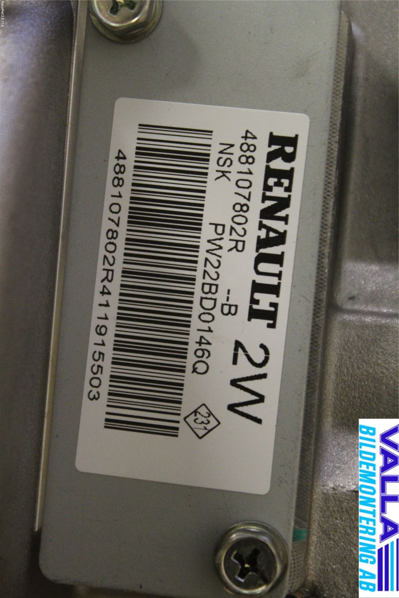 Renault MEGANE III 09-15 Rattakselaggregat Innebygd Servo