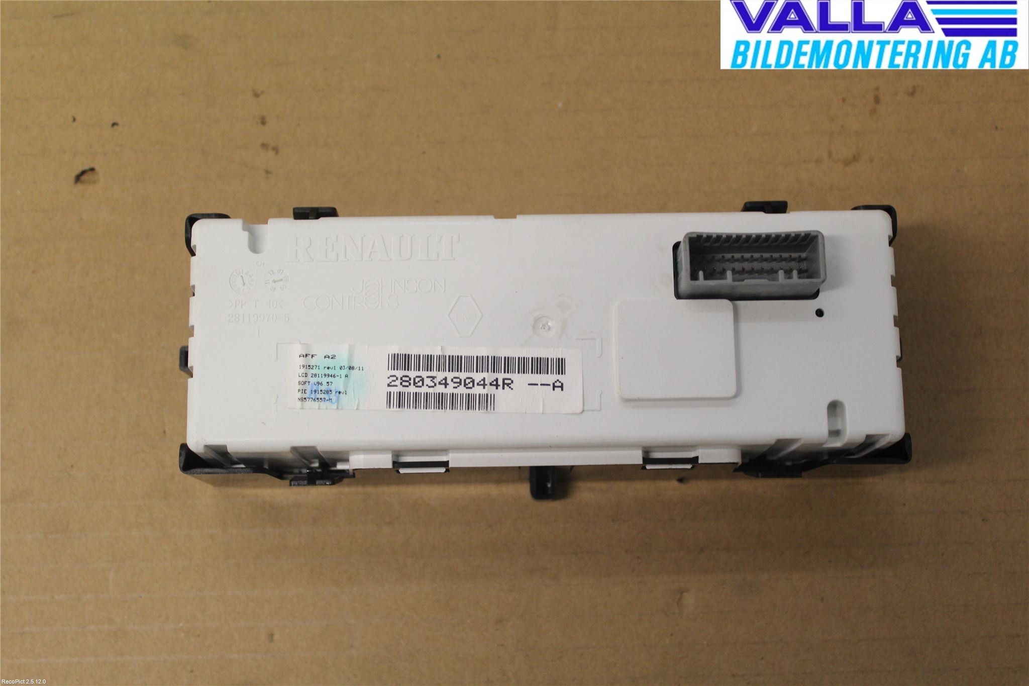 Renault MEGANE III 09-15 Instr Varselys - Display