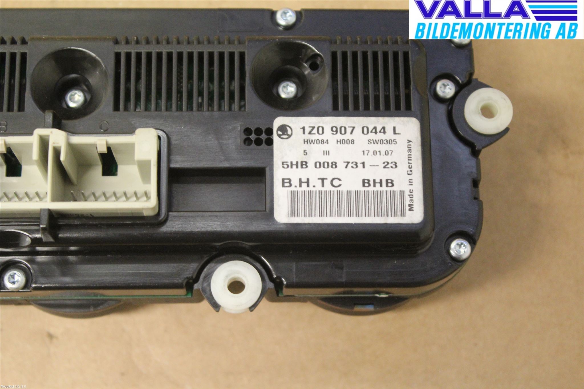 Skoda OCTAVIA (1Z) 05-13 Varme Ac Betjening-Display
