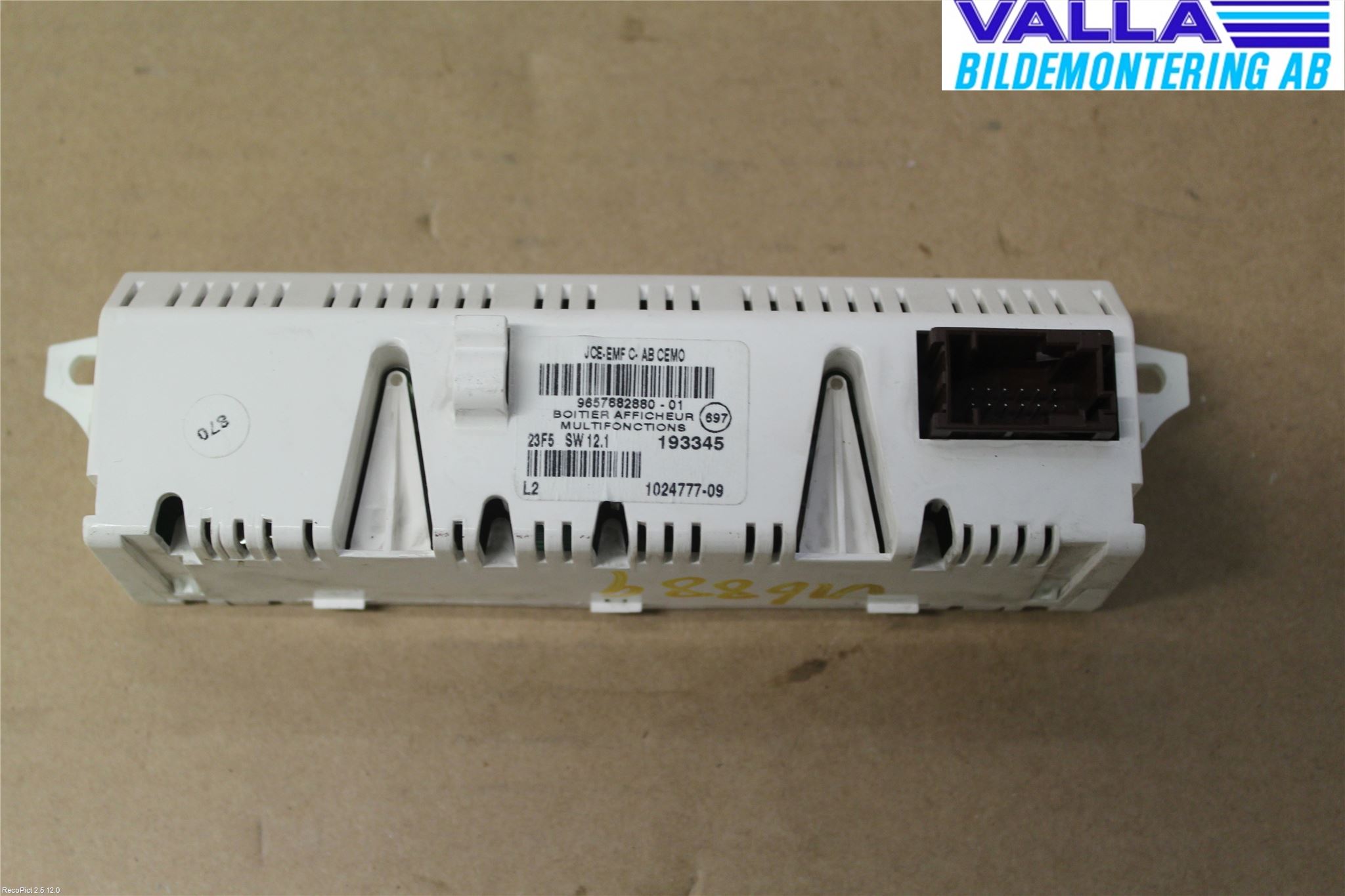 Citroen C4 I   05-10 Instr Varselys - Display