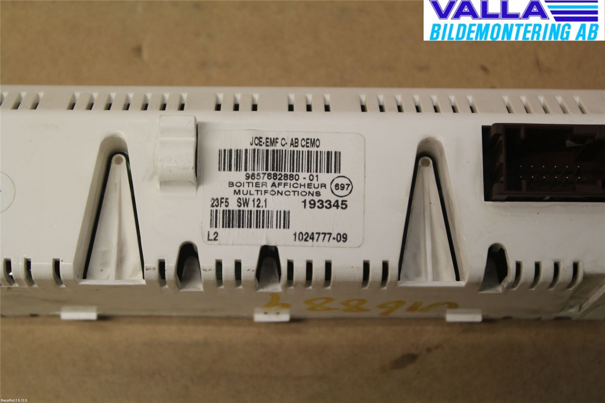 Citroen C4 I   05-10 Instr Varselys - Display
