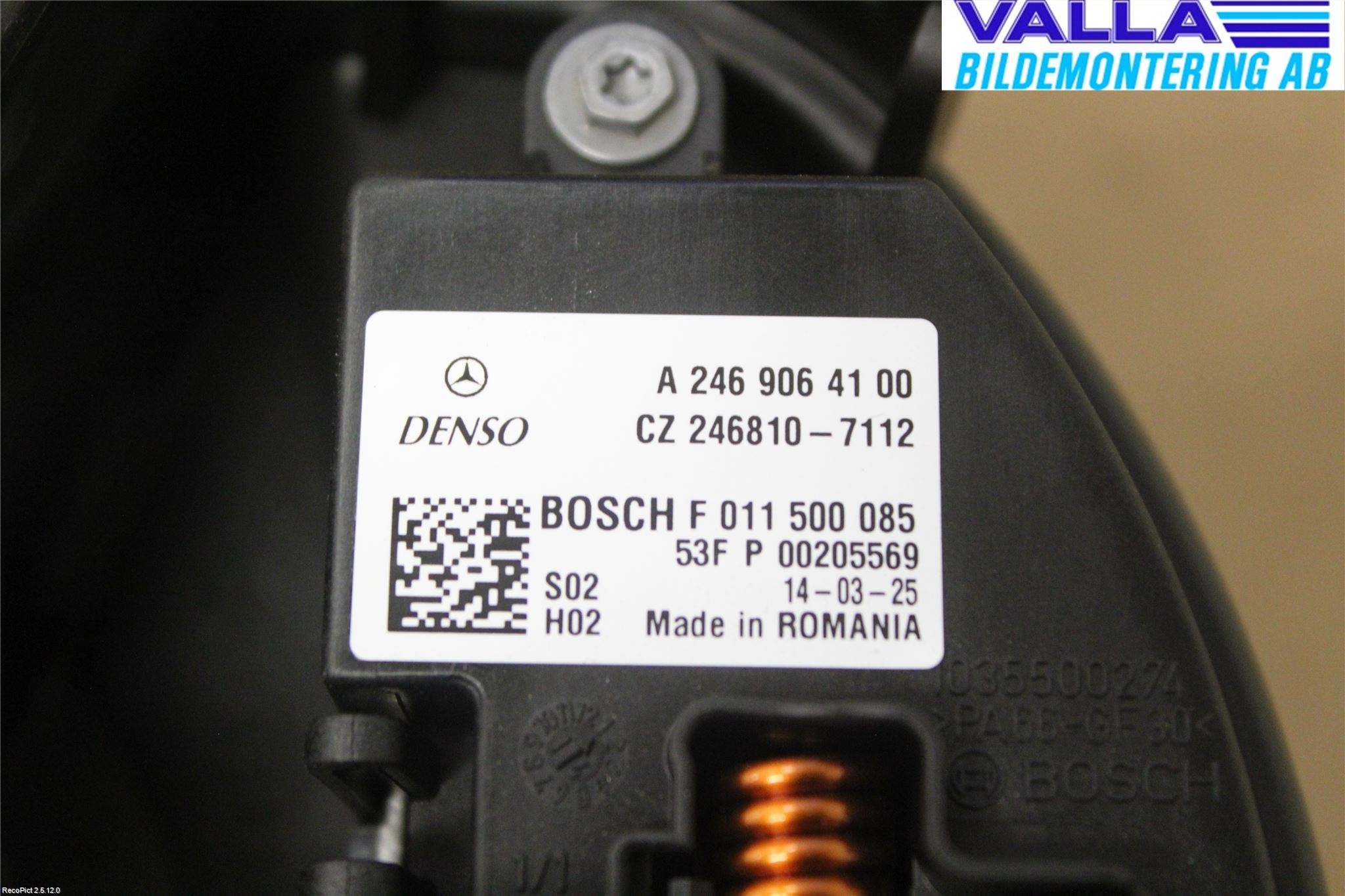 Mercedes-Benz MB GLA-KLASS (X156) 13-20 Varmeapparat Viftemotor