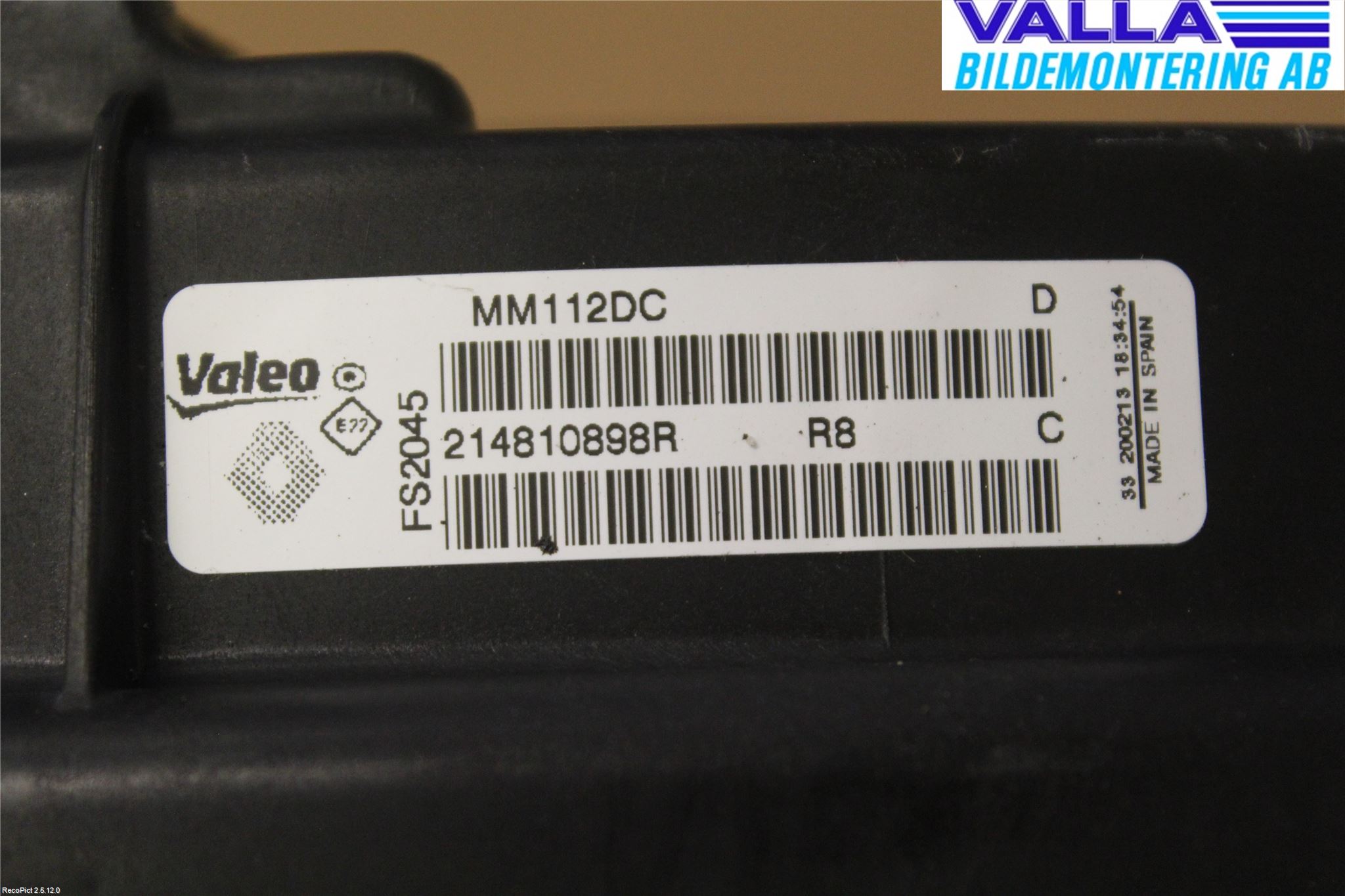 Renault MEGANE III 09-15 Kjølevifte Elektrisk