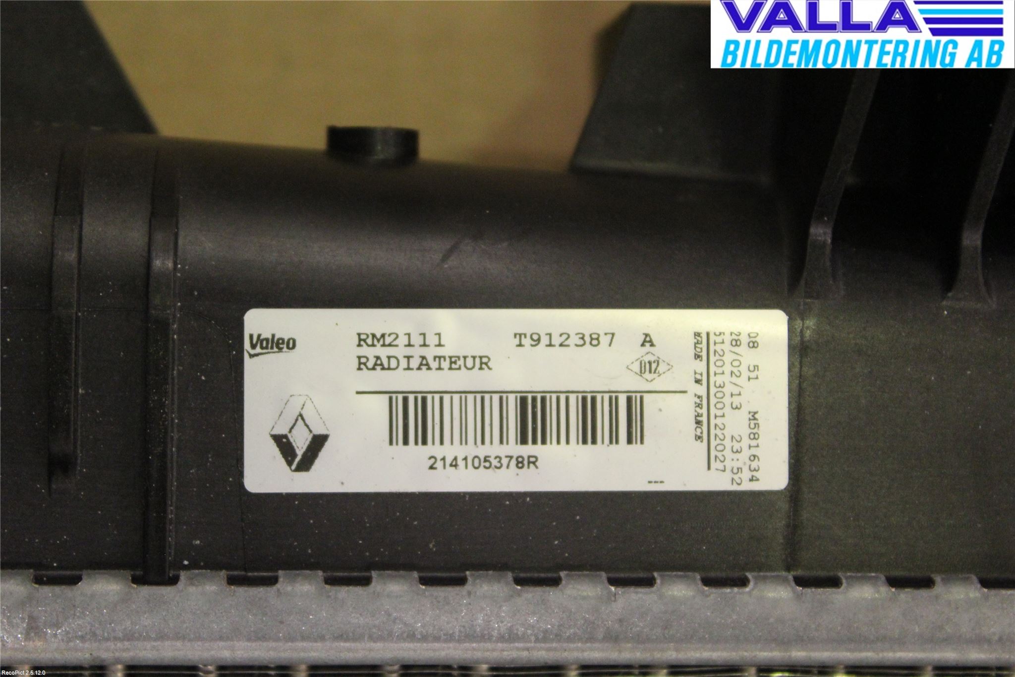 Renault MEGANE III 09-15 Radiator Manuell