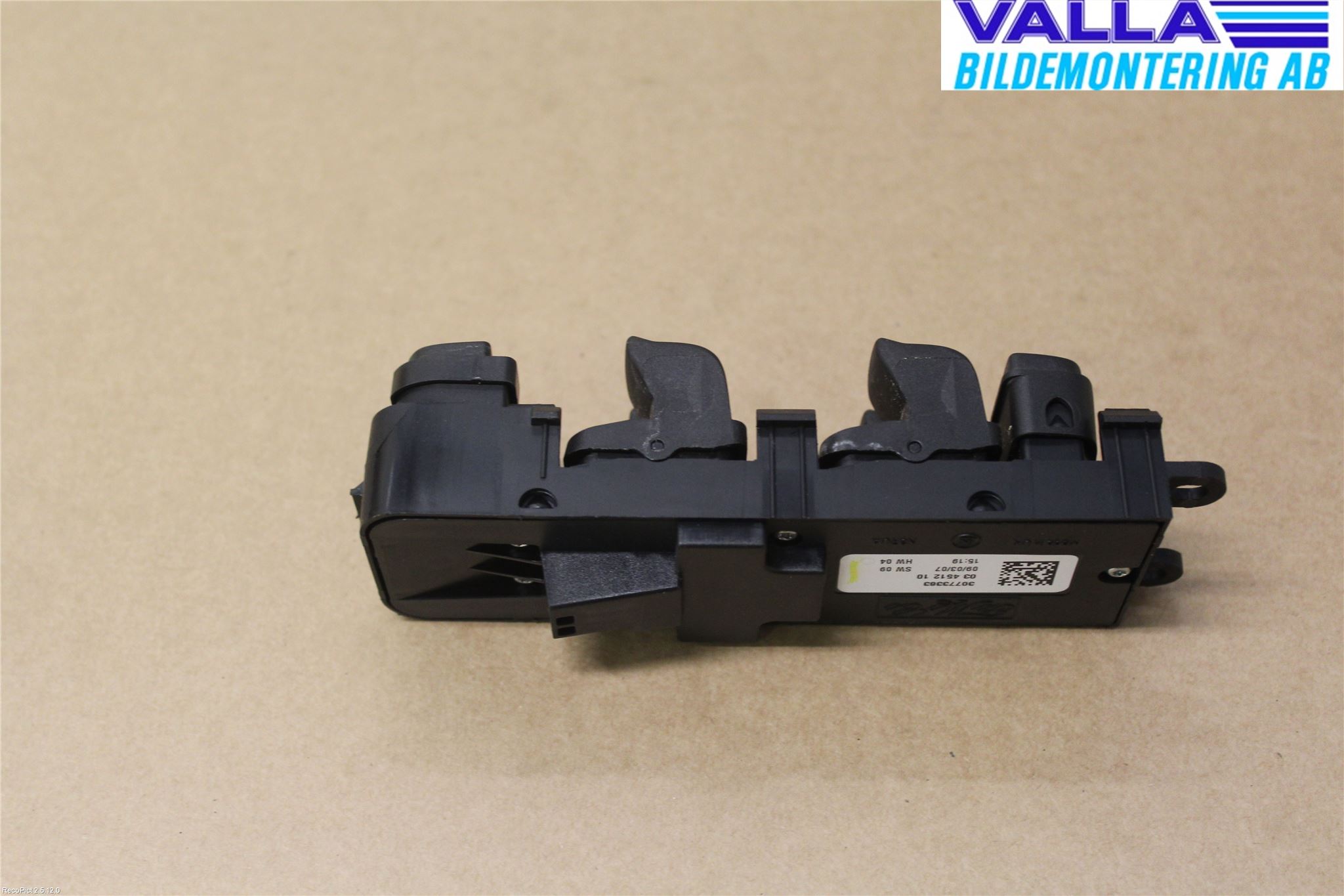 Volvo S80 07-13 Bryter Vindusheis