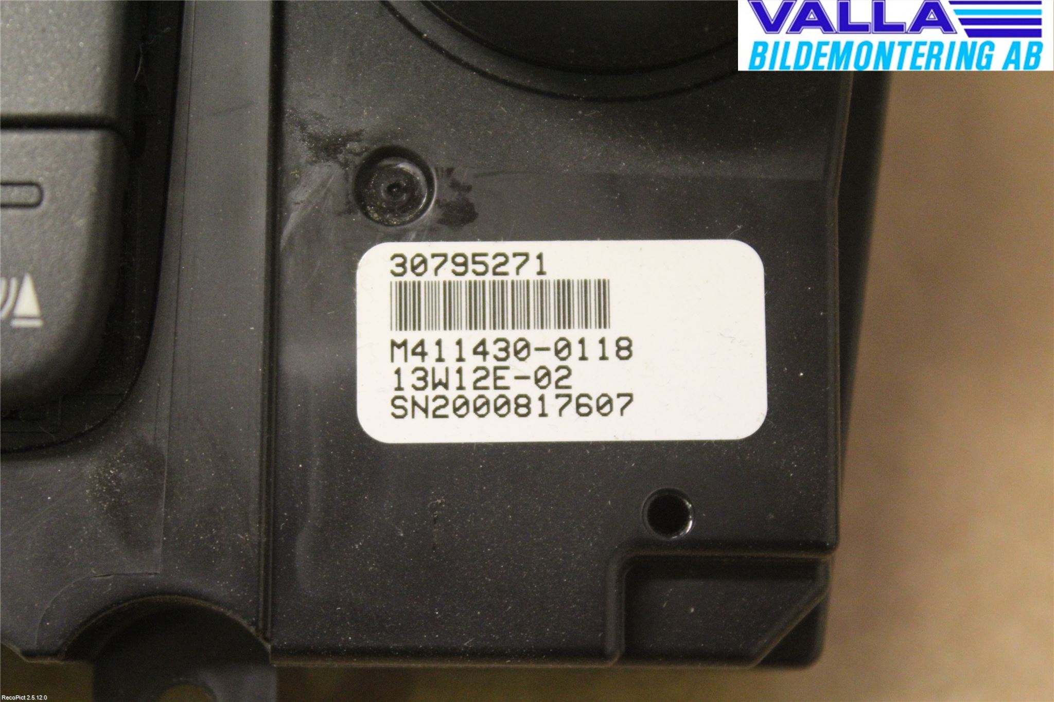 Volvo V60 11-13 Varmeapparat Panel(Regulering)